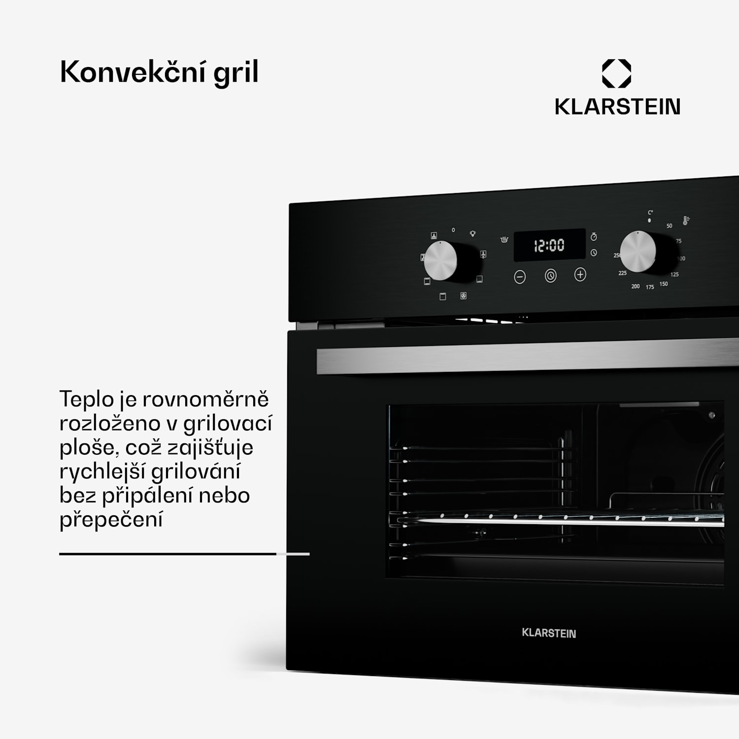 SpaceSmart Compact vestavná trouba Černá