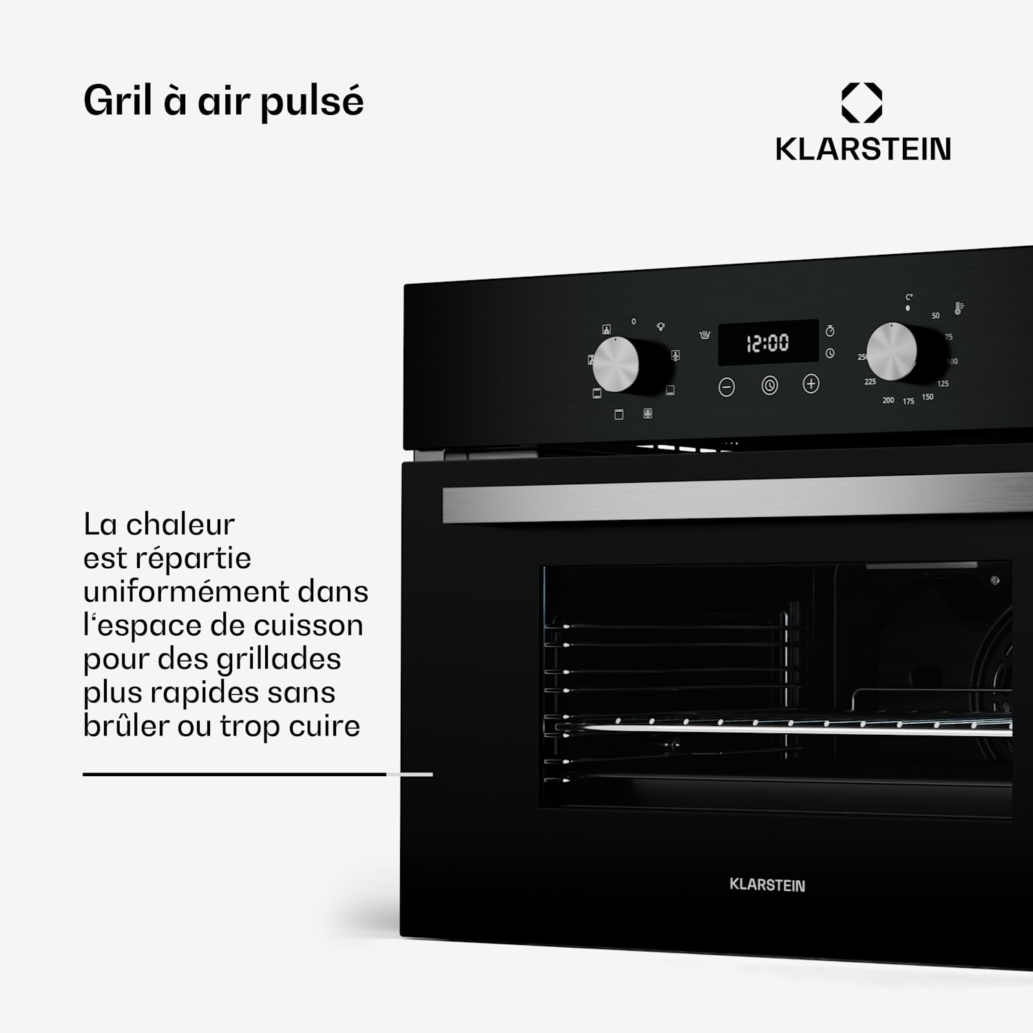 SpaceSmart Compact inbouwoven Zwart