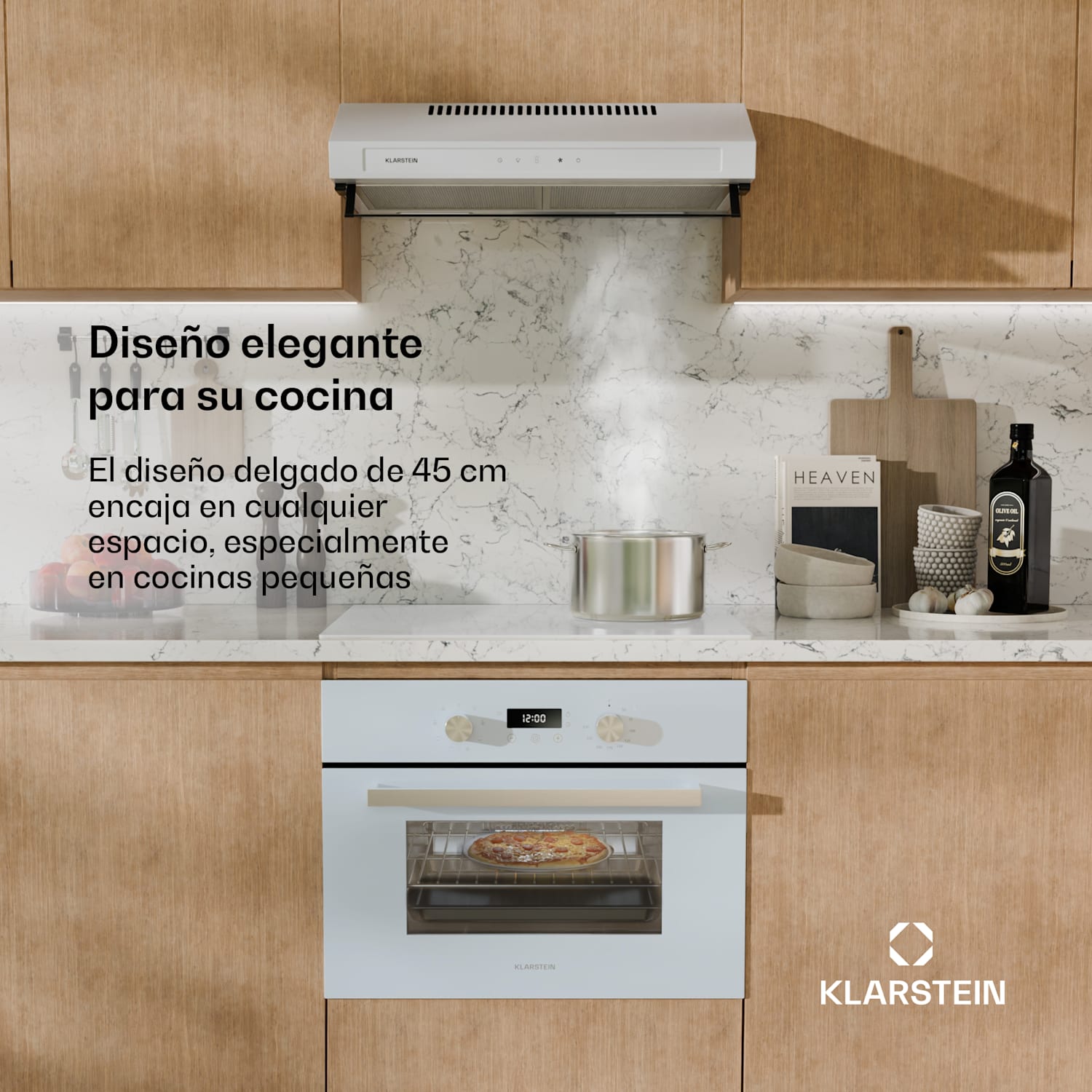 SpaceSmart Horno compacto empotrable Blanco