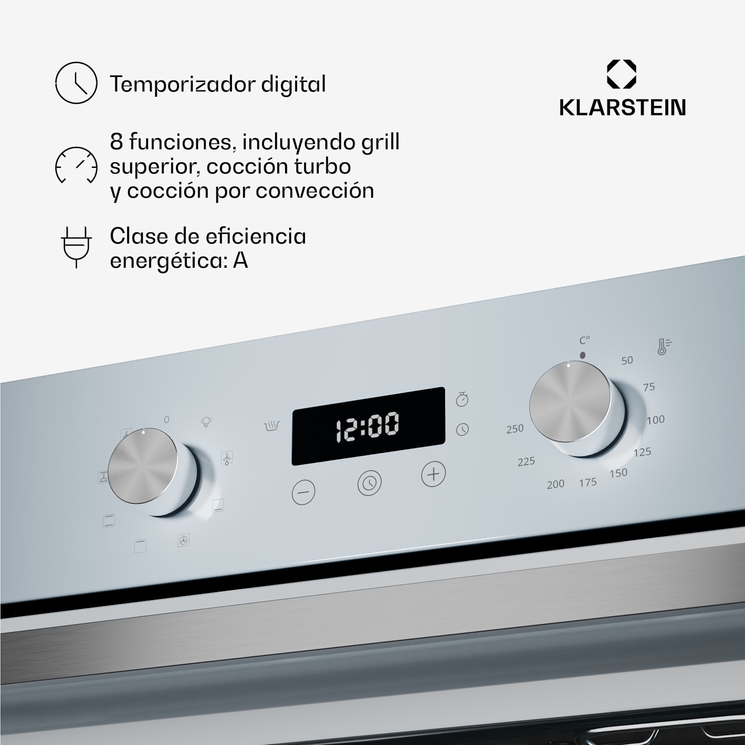 SpaceSmart Horno compacto empotrable Blanco