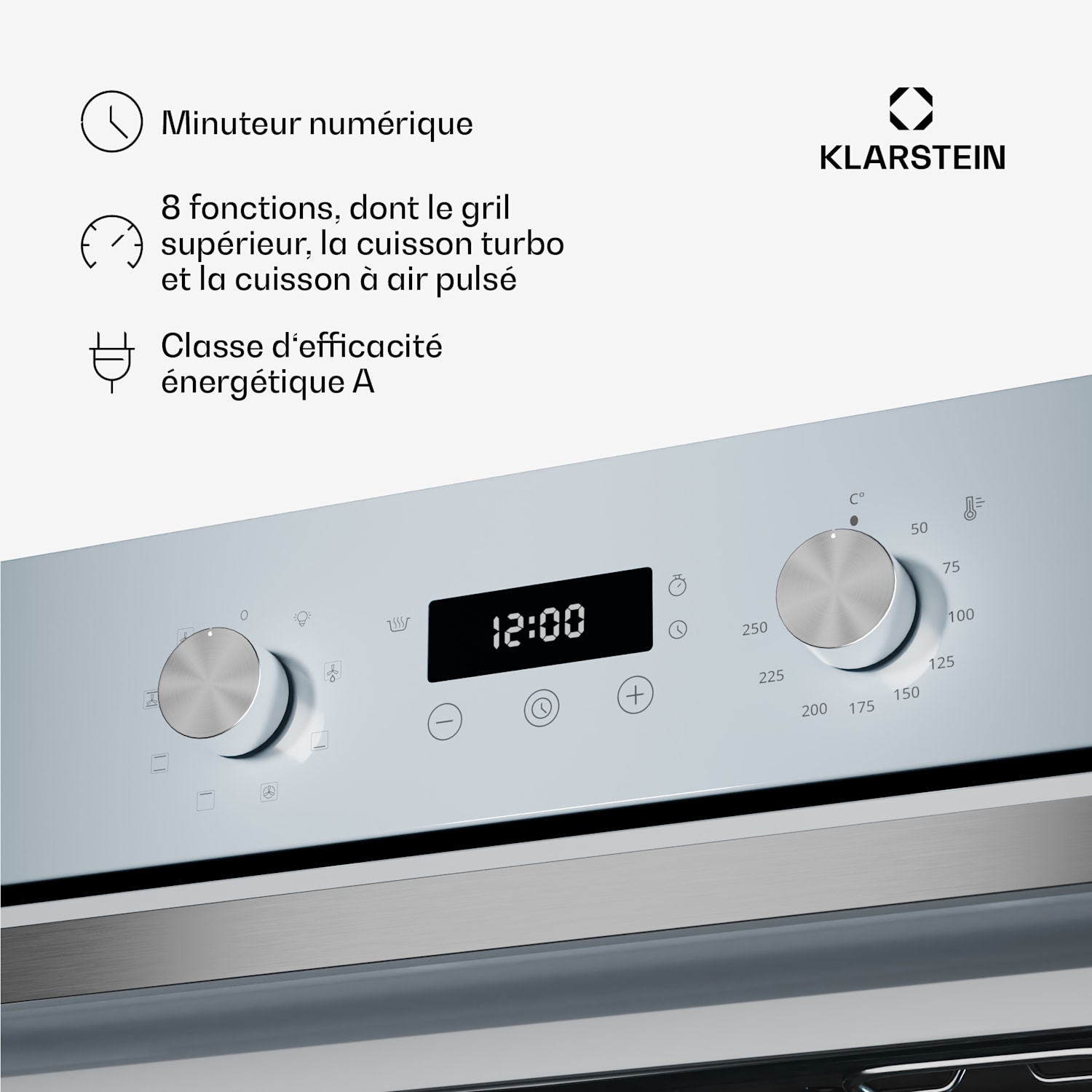 SpaceSmart compacte inbouwoven Wit