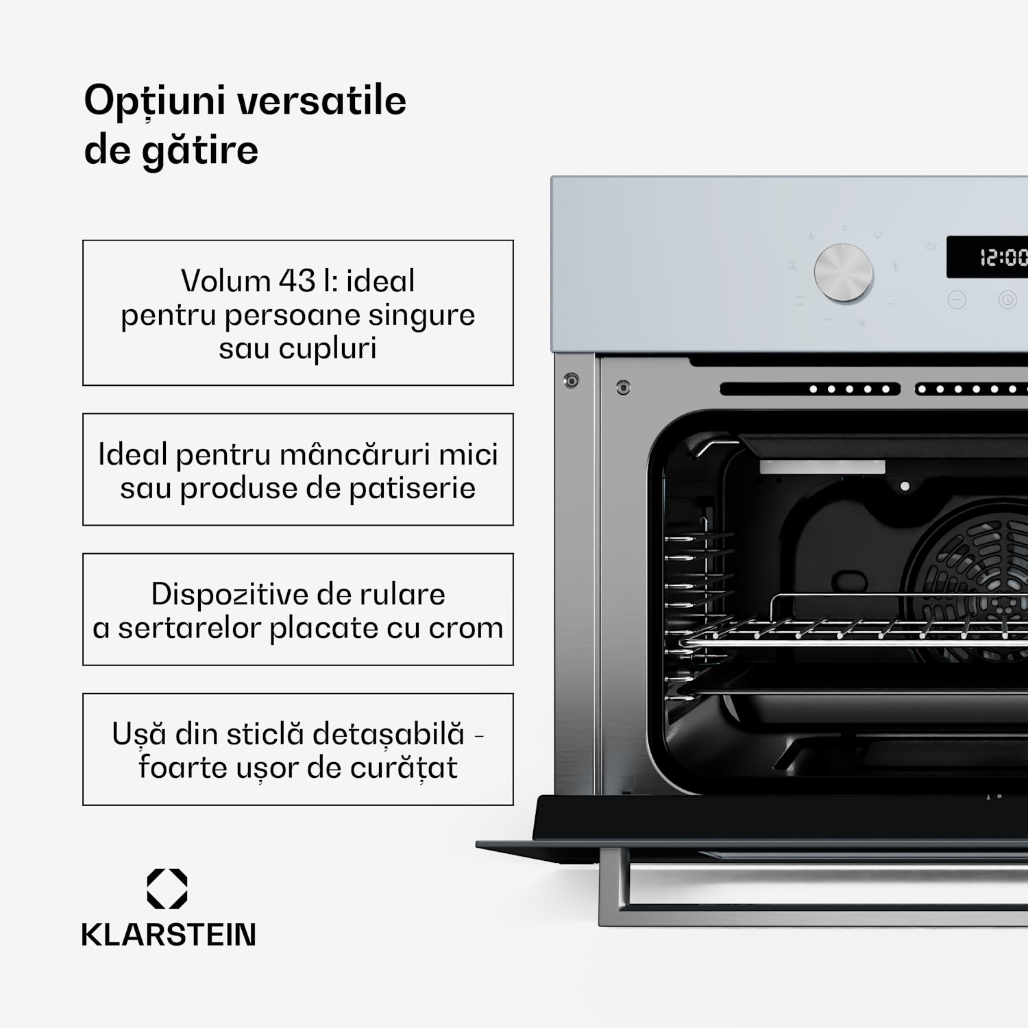 Cuptor incorporabil SpaceSmart Compact Alb