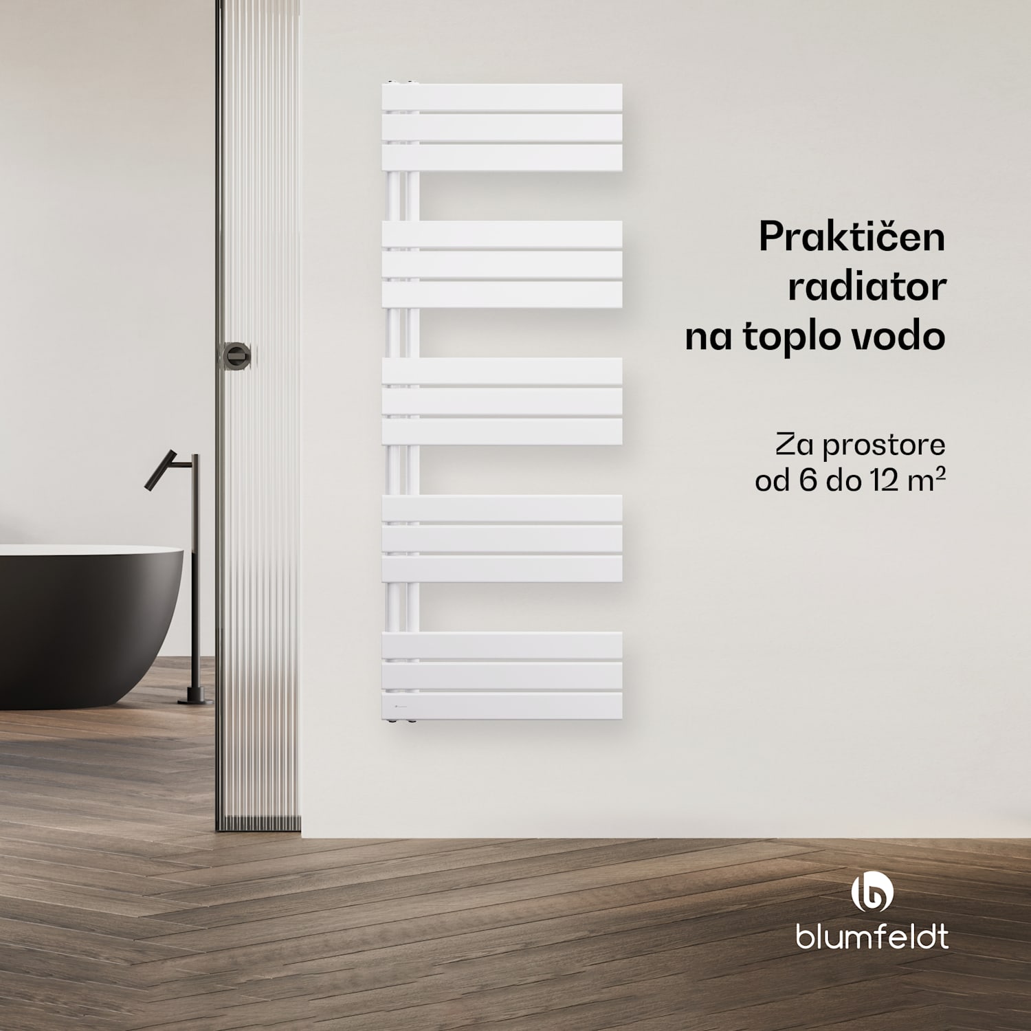 Fairmont Radiator, 60 x 160 cm, stenska namestitev, sodoben dizajn, topla voda 60 x 160 cm | Bela