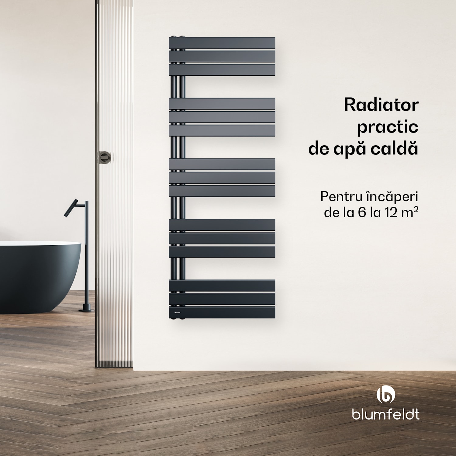 Radiator Fairmont, 60 x 160 cm, montat pe perete, design modern, apă caldă 60 x 160 cm | Antracit