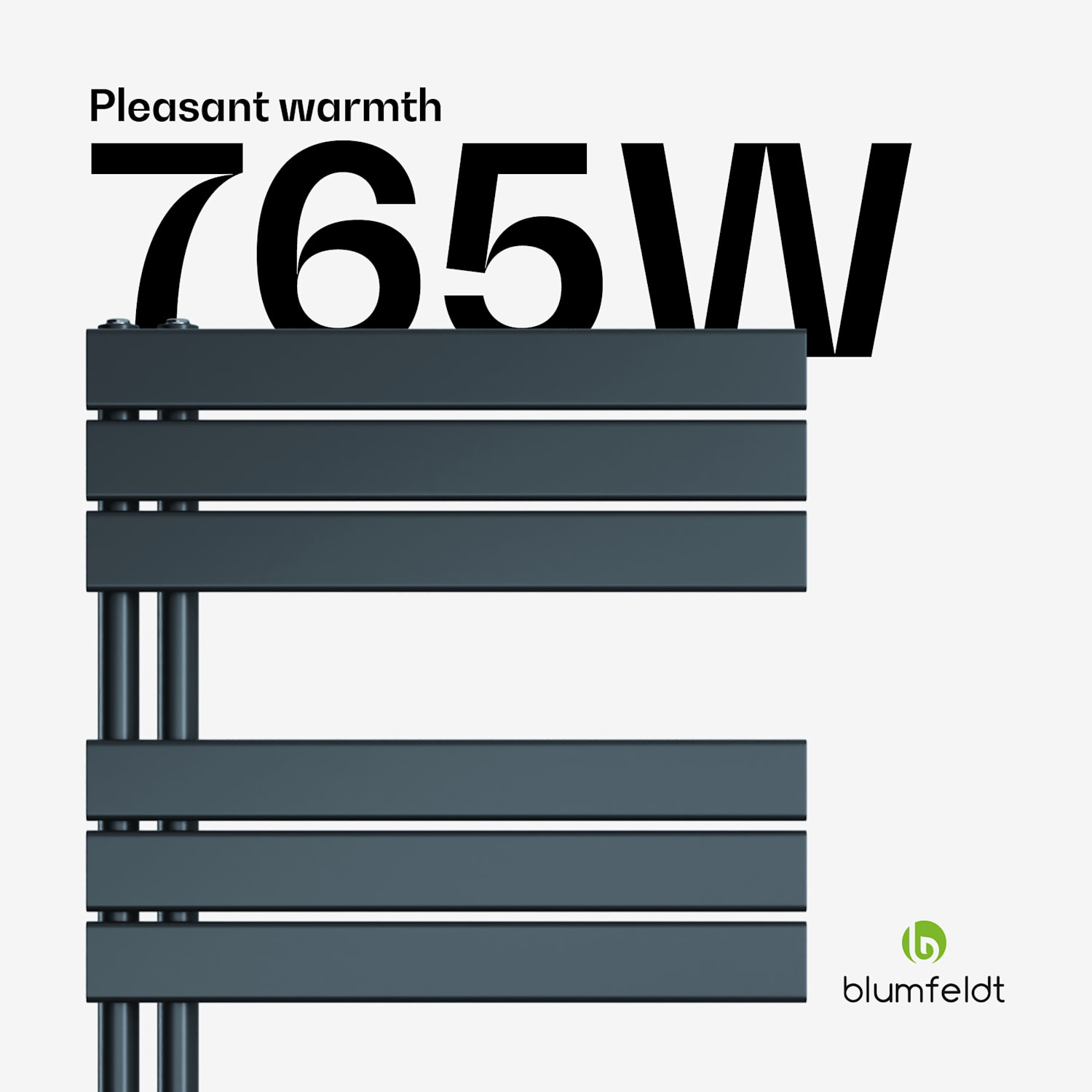 Aquecedor Fairmont | 60 x 160 cm | montagem na parede | design moderno | funcionamento com água quente 60 x 160 cm | Antracite