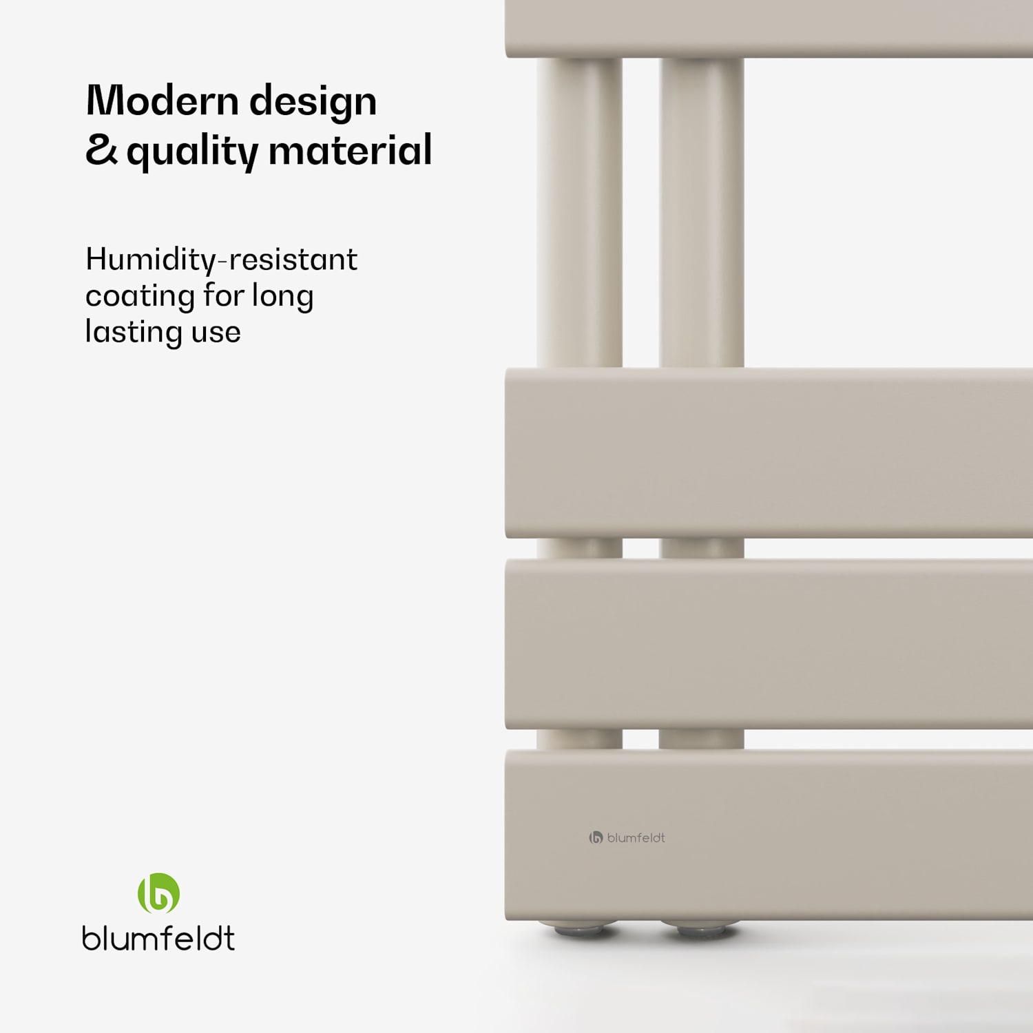 Aquecedor Fairmont | 60 x 160 cm | montagem na parede | design moderno | funcionamento com água quente 60 x 160 cm | Areia