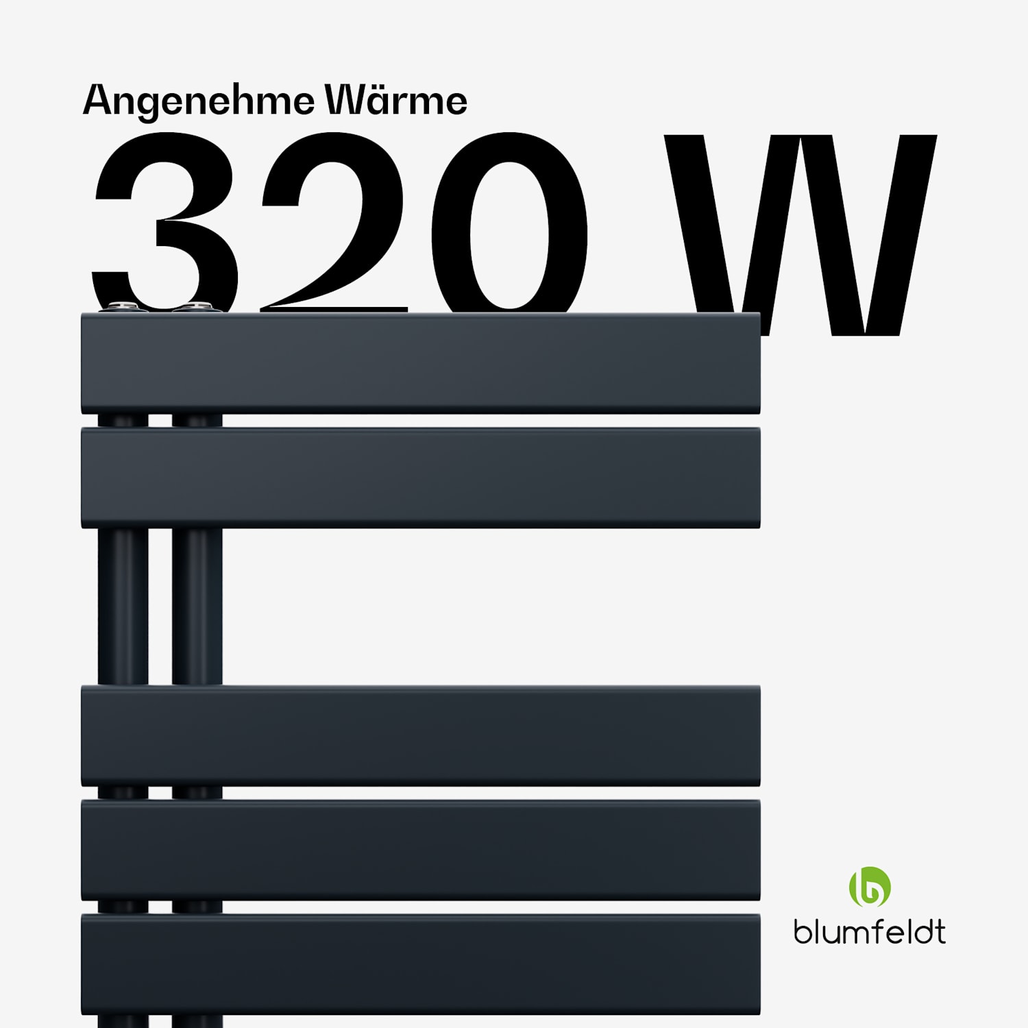 Fairmont Heizkörper | 45 x 80 cm | Wandmontage | Modernes Design | Warmwasserbetrieb 45 x 80 cm | Anthrazit