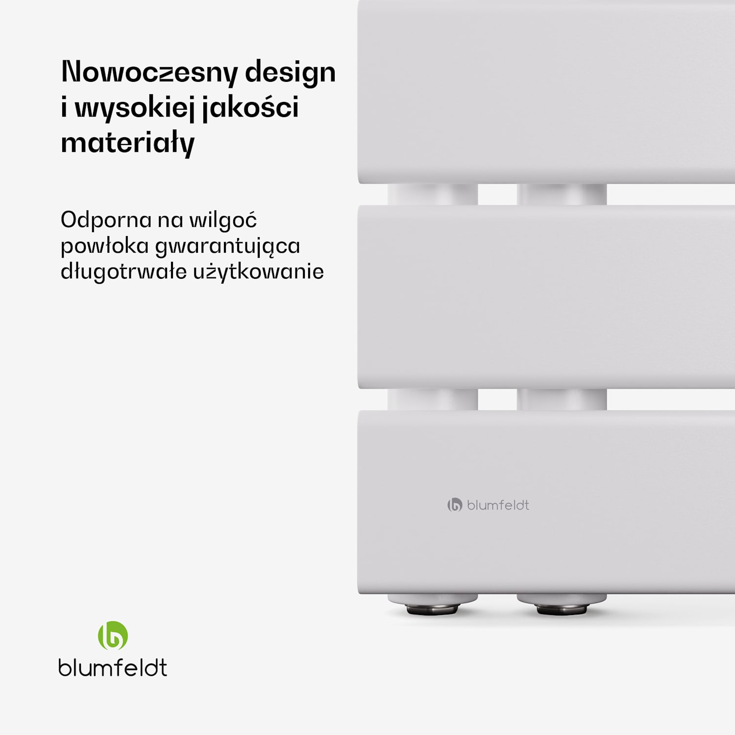 Fairmont grzejnik, 45 x 80 cm, ścienny, nowoczesny design, gorąca woda 45 x 80 cm | Biały