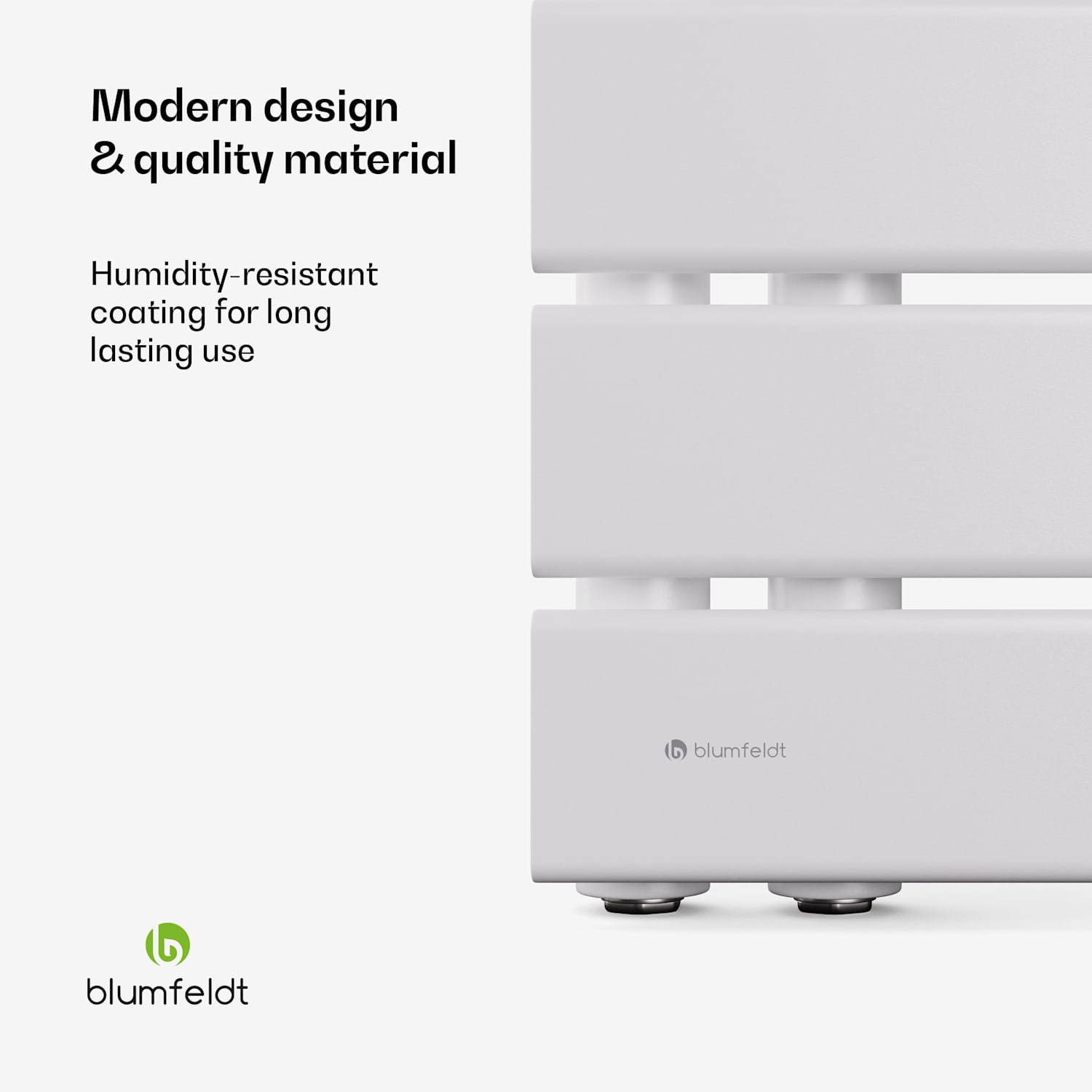 Aquecedor Fairmont | 45 x 80 cm | montagem na parede | design moderno | funcionamento a água quente 45 x 80 cm | Branco