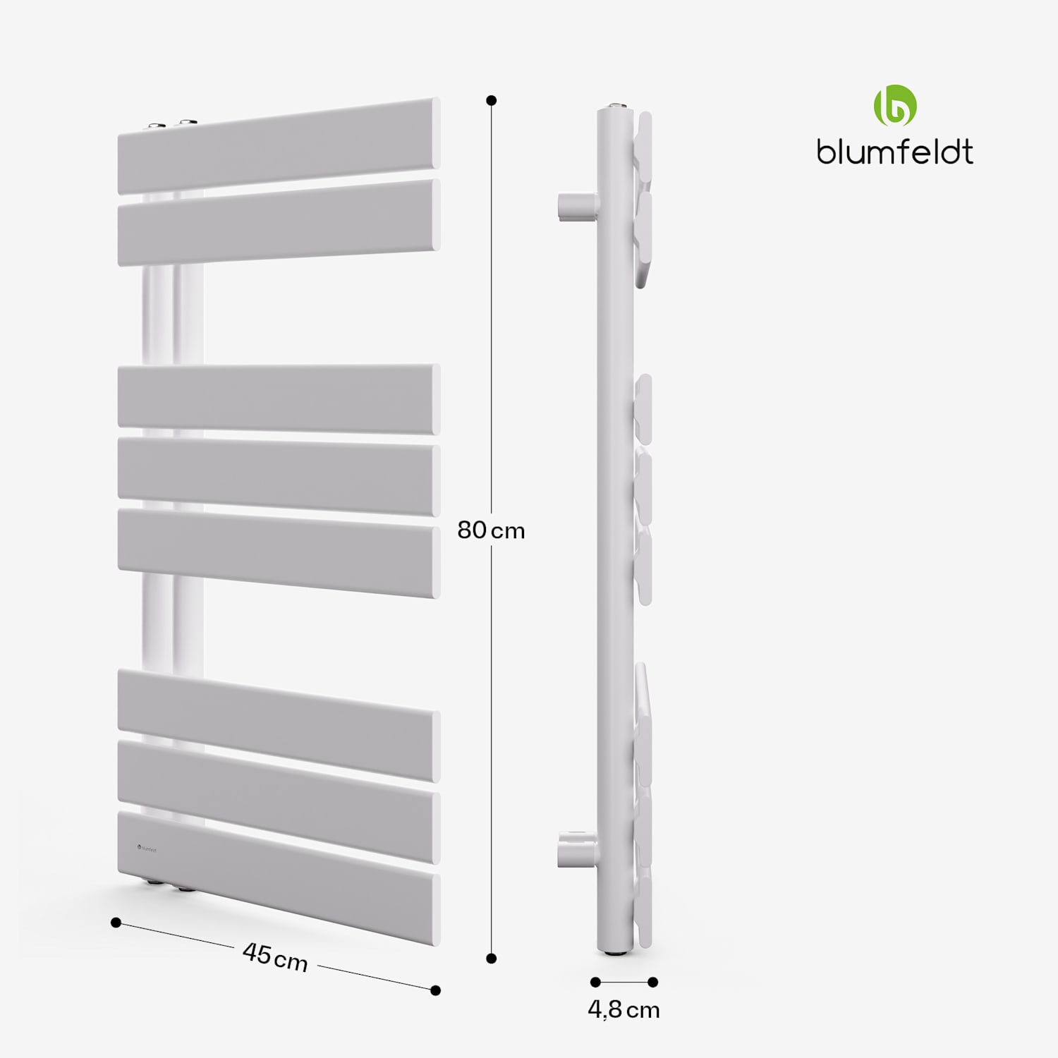 Fairmont radiator | 45 x 80 cm | wandmontage | modern design | warmwatervoorziening