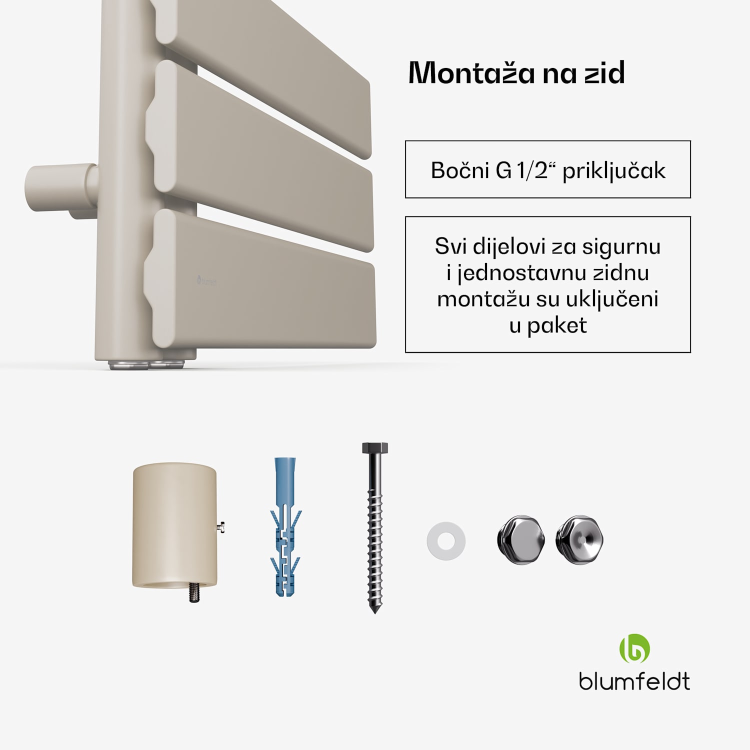 Fairmont radijator, 45 x 180 cm, zidni, moderan dizajn, topla voda 45 x 80 cm | Pijesak