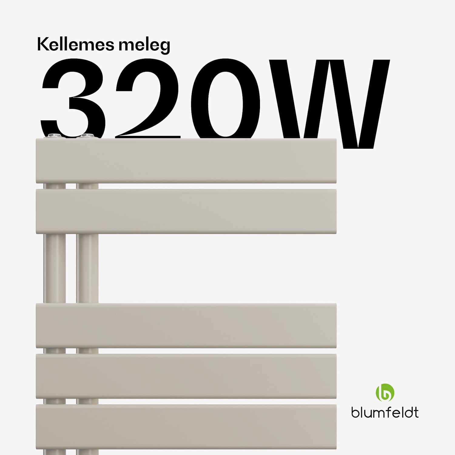 Fairmont radiátor, 45 x 80 cm, falra szerelhető, modern kivitel, meleg víz 45 x 80 cm | Homok