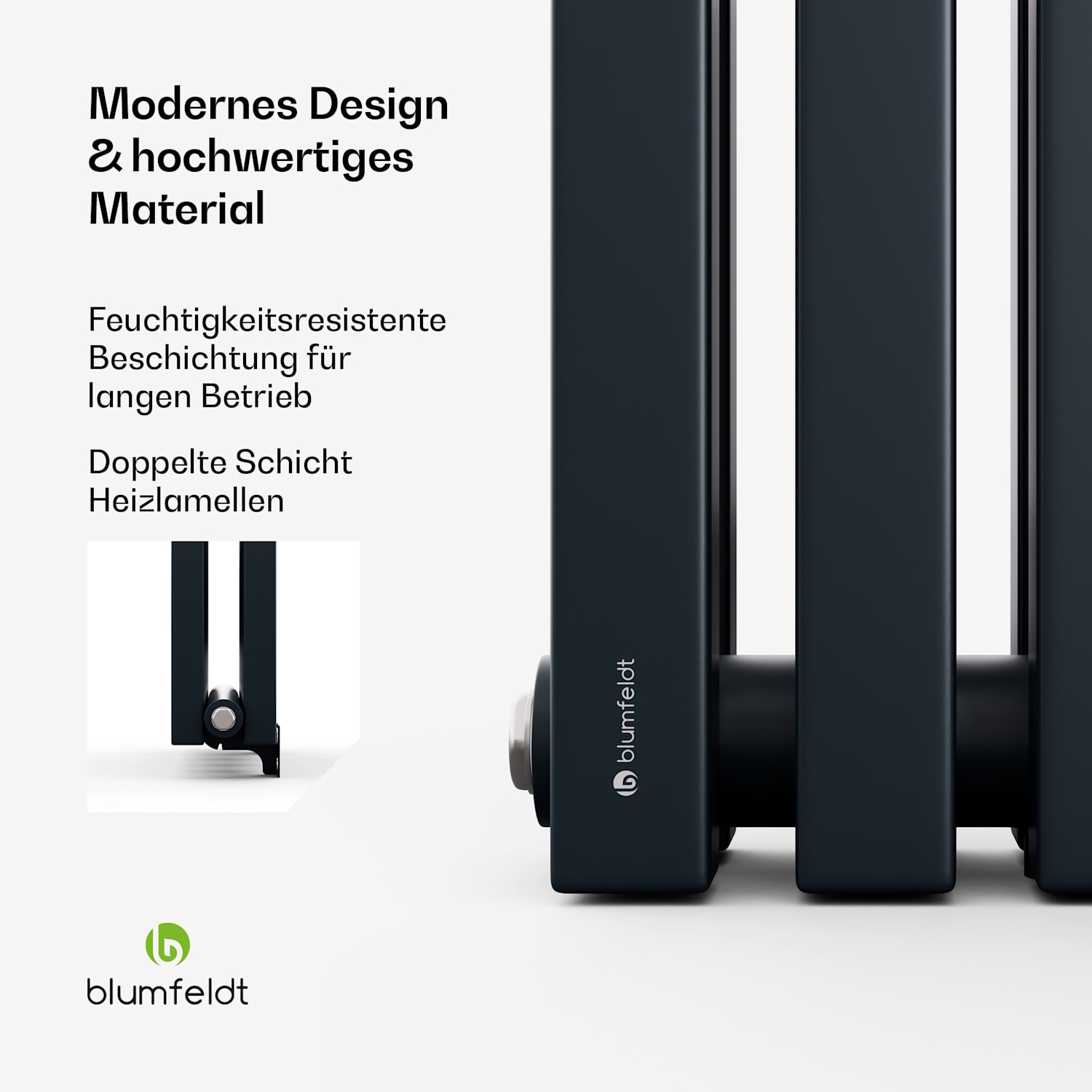 Delgado Heizkörper | modernes Design | 25 x 120 cm | 942 W | Mittelanschluss 120 x 25 cm | Anthrazit