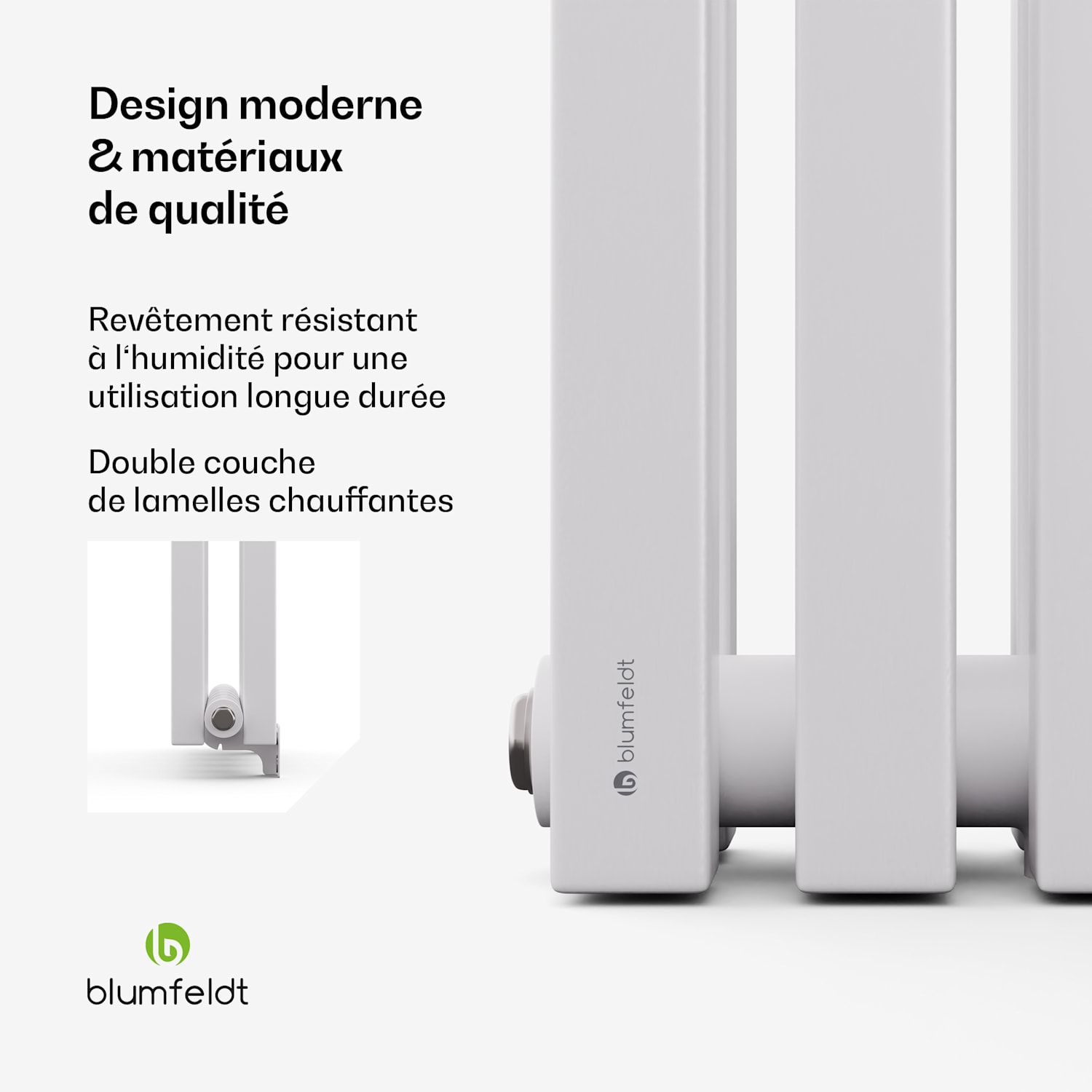 Delgado radiator | modern design | 25 x 120 cm | 942 W | middenaansluiting 120 x 25 cm | Wit