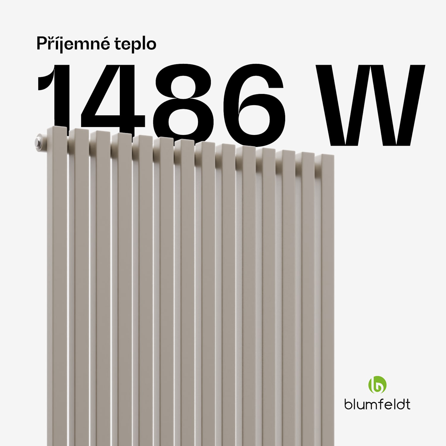 Delgado radiátor | Moderní design | 60 x 180 cm | 1486 W | Středové připojení 180 x 60 cm | Písek