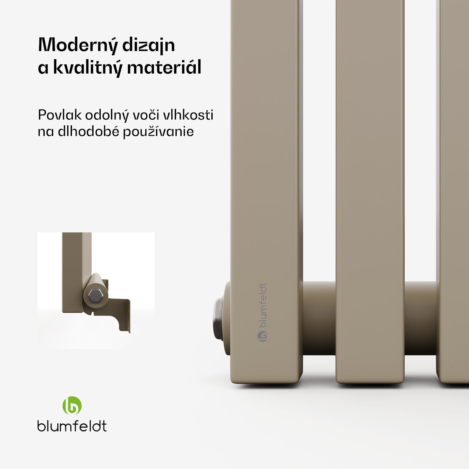 Delgado radiátor | Moderný dizajn | 63 x 100 cm | 891 W | Stredové pripojenie 63 x 100 cm | Piesok