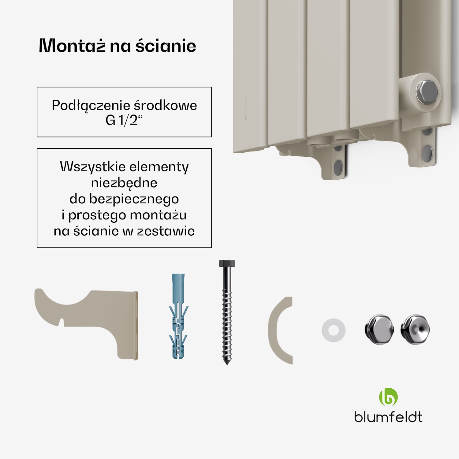 Grzejnik Ontario 120x30 o mocy 612  W 