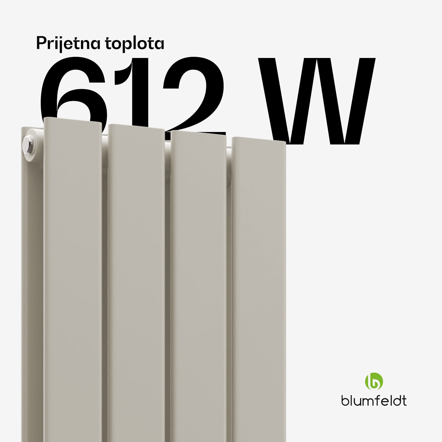 Ontario radiator 120x30 Moč 612 V 