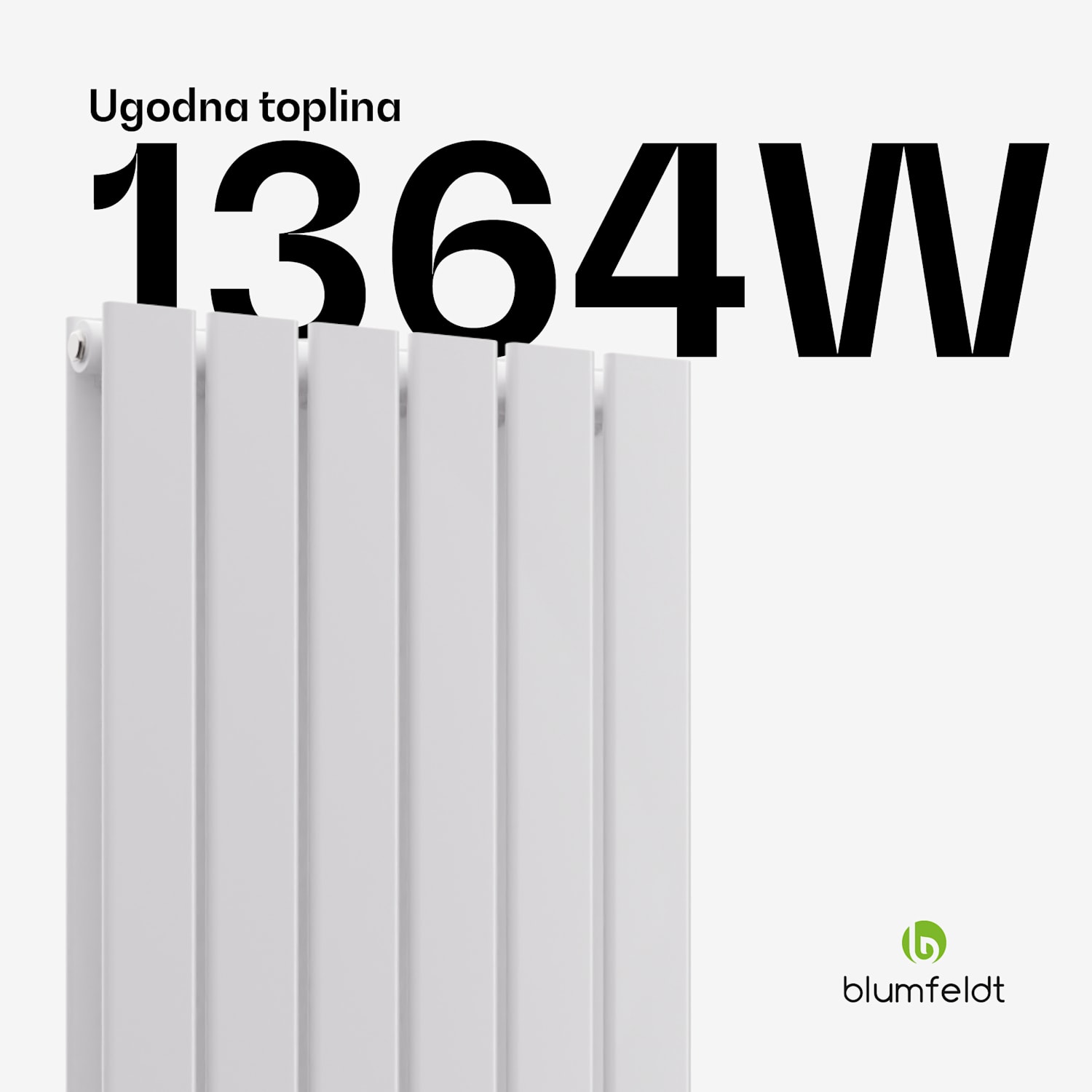 Ontario radijator 180x45 Snaga 1364 W BIjela