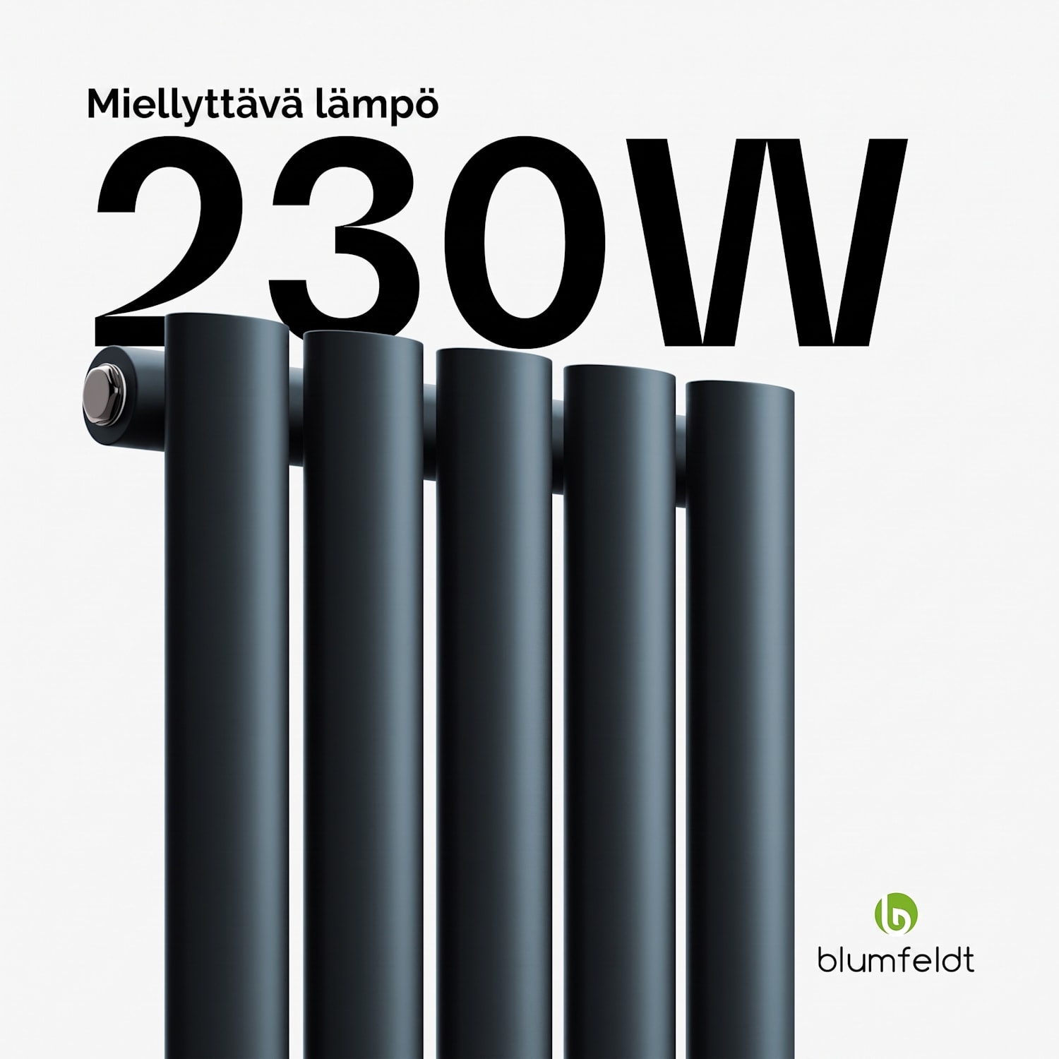 Blumfeldt Tallheo lämpöpatteri 60 x 30 230 W Single Layer | 60 x 30 cm | Antrasiitti
