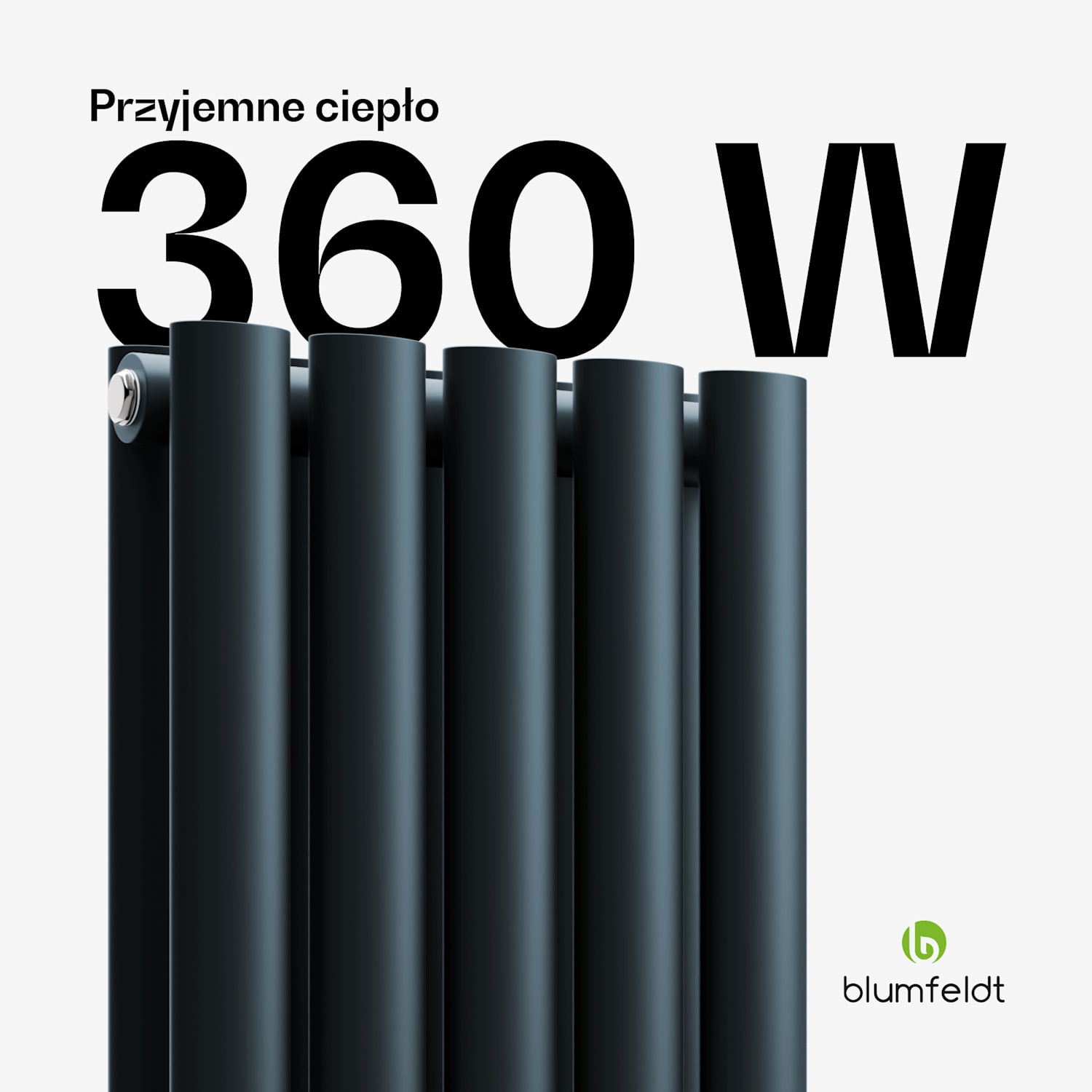 Grzejnik Tallheo 60x30 360W Dwie linie | 60 x 30 cm | Antracyt