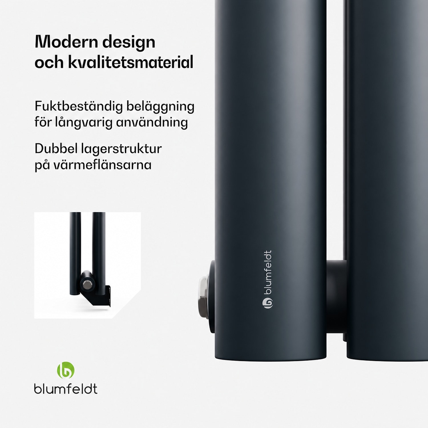 Blumfeldt Tallheo element 60x30 360W Double Layer | 60 x 30 cm | Antracit