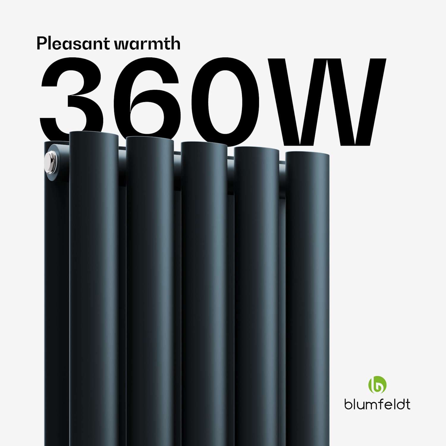 Blumfeldt Tallheo radiator 60x30 360W Double Layer | 60 x 30 cm | Antraciet