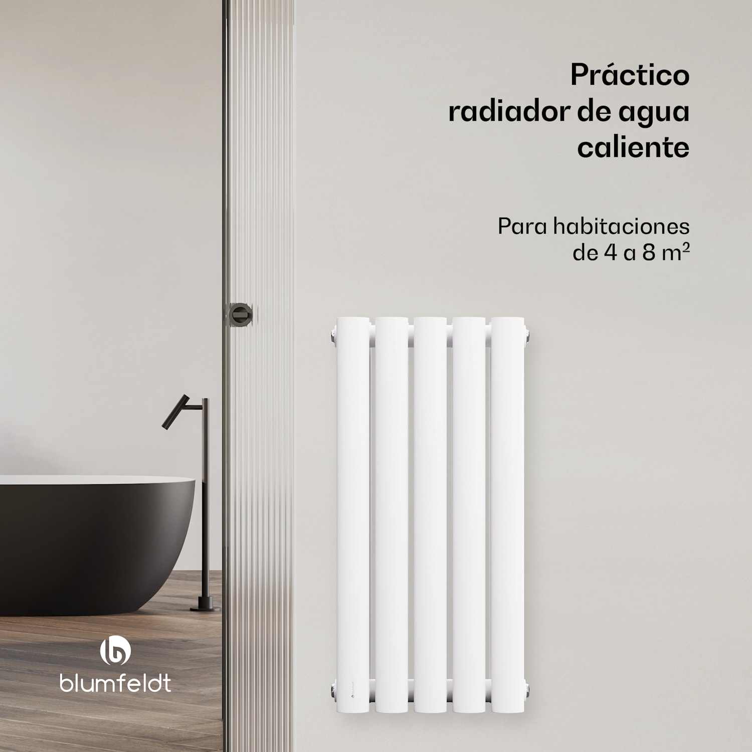 Radiador Blumfeldt Tallheo 60x30 360W Double Layer | 60 x 30 cm | Blanco