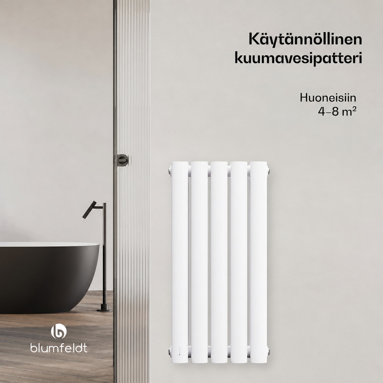Blumfeldt Tallheo lämpöpatteri 60 x 30 360 W Double Layer | 60 x 30 cm | Valkoinen