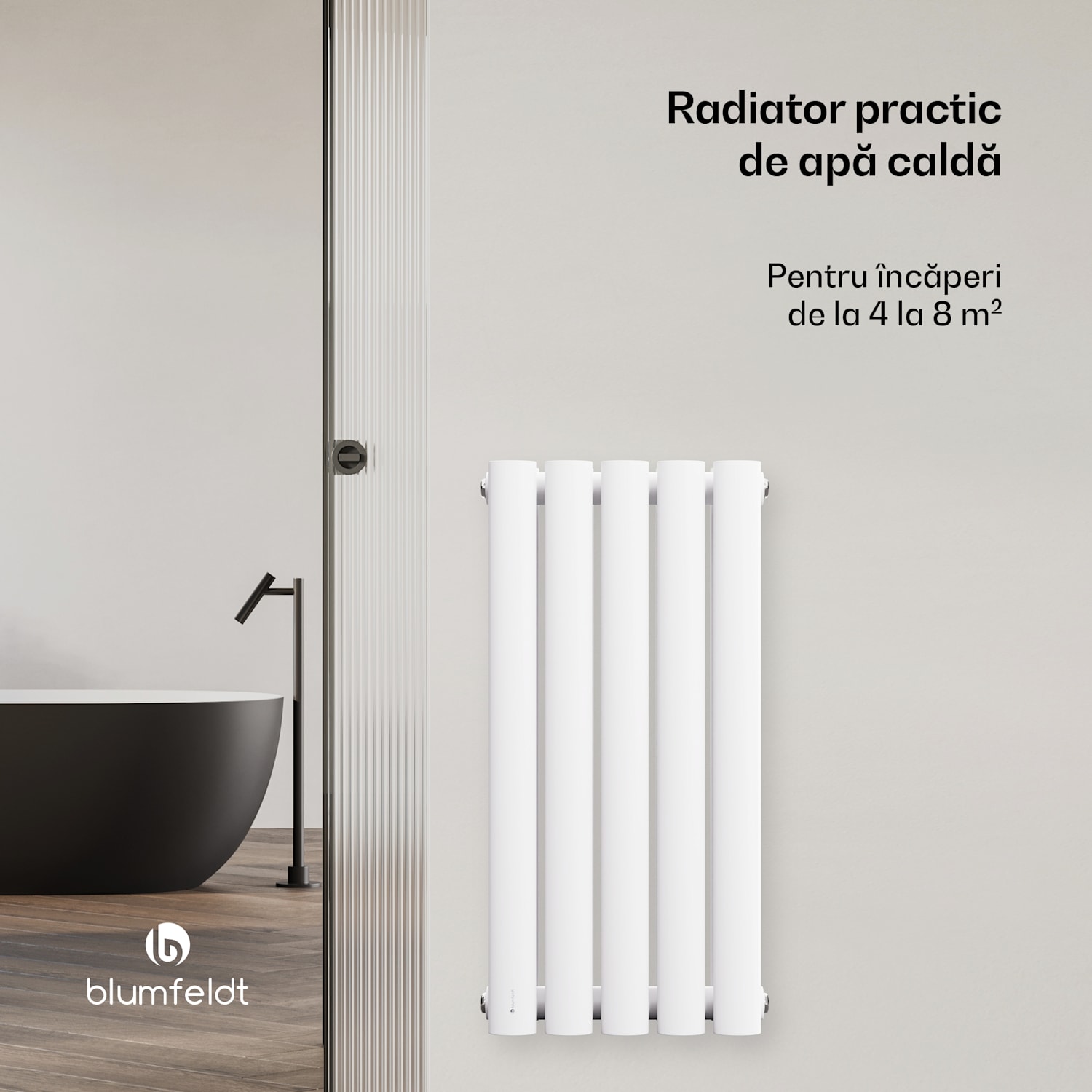 Tallheo radiator 60x30 360W Două rânduri | 60 x 30 cm | Alb