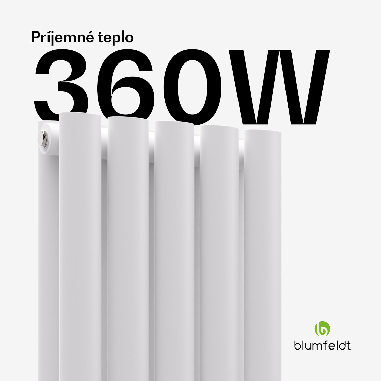 Tallheo radiátor 60x30 360W Dva rady | 60 x 30 cm | Biela