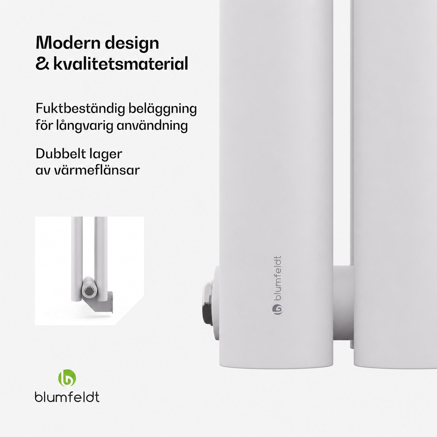 Blumfeldt Tallheo element 60x30 360W Double Layer | 60 x 30 cm | Vit