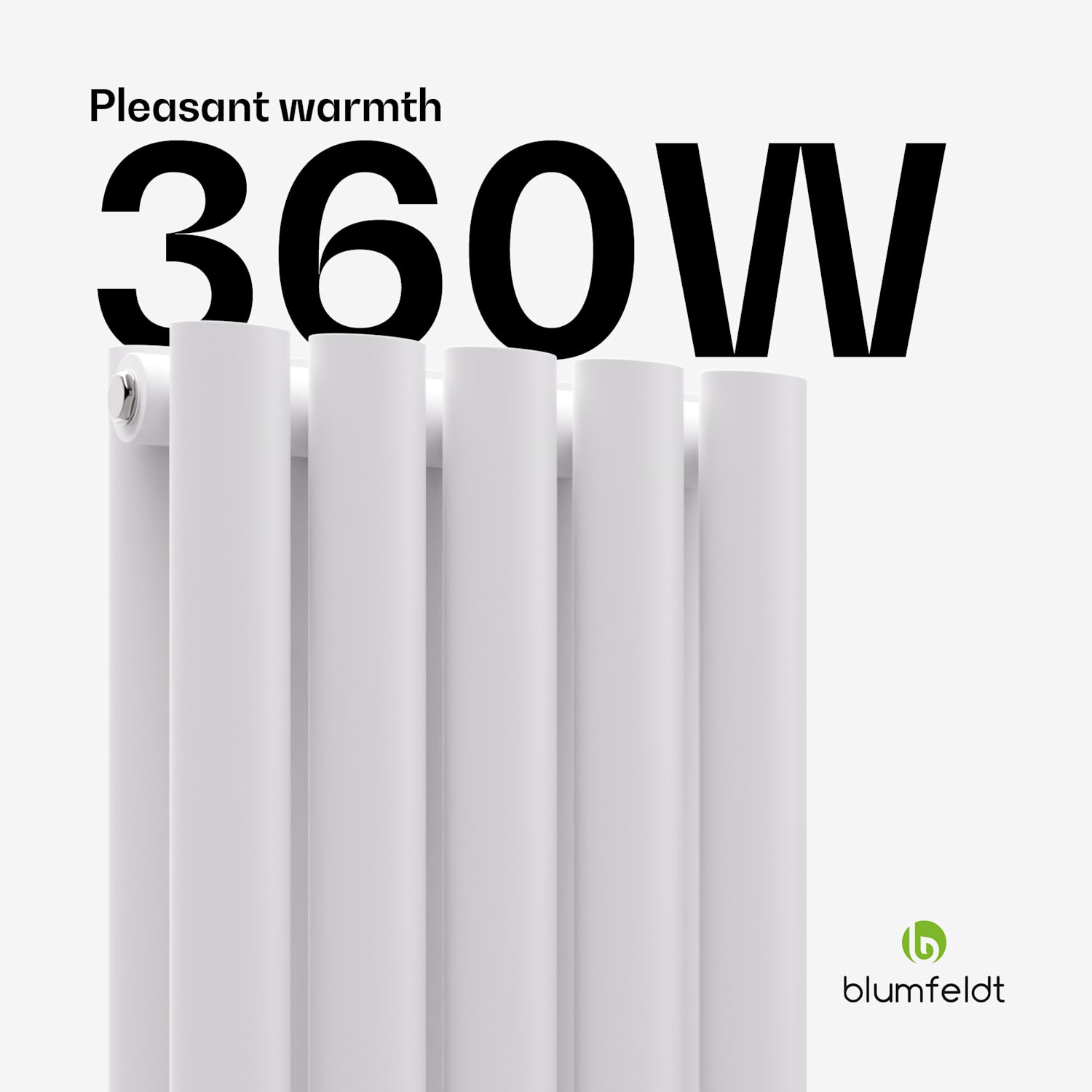 Radiador Blumfeldt Tallheo 60x30 360 W Double Layer | 60 x 30 cm | Branco