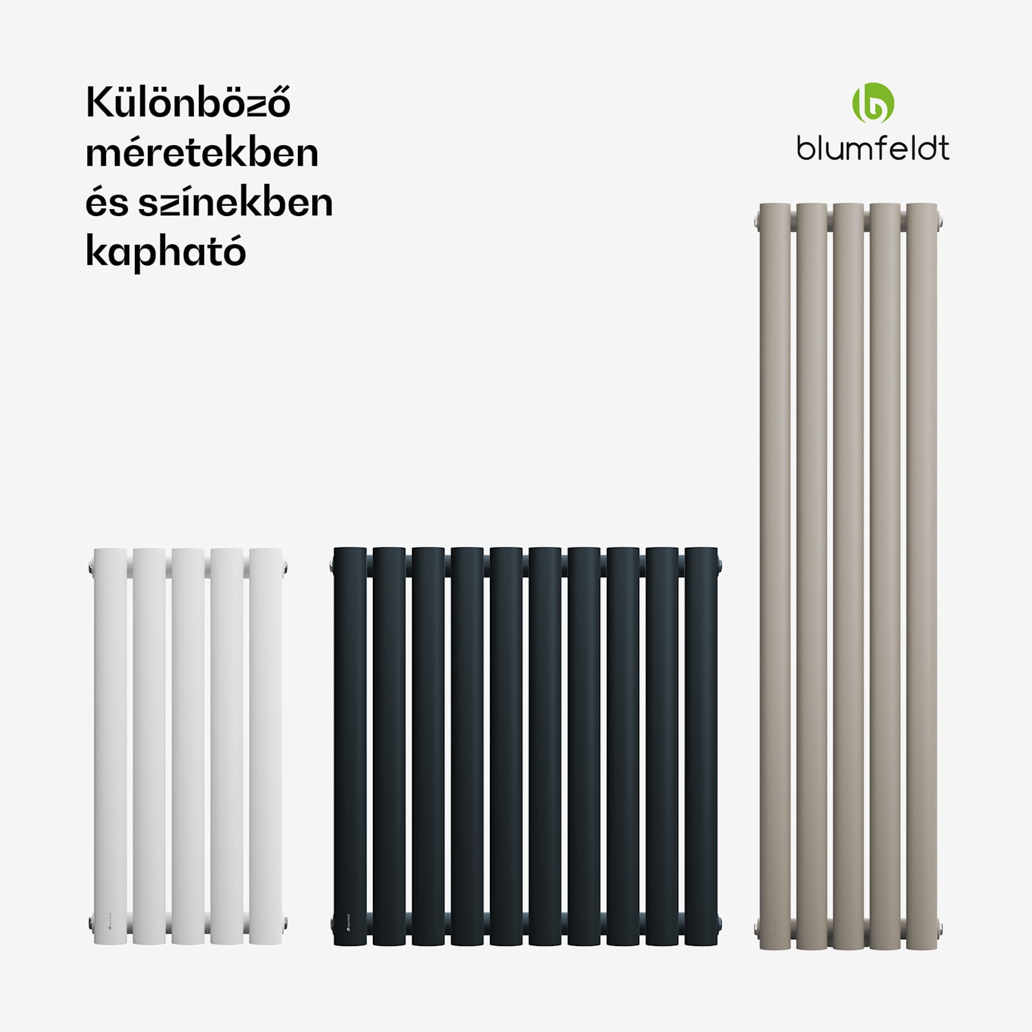 Tallheo radiátor 60x60 462W Egy sor | 60 x 60 cm | Antracit