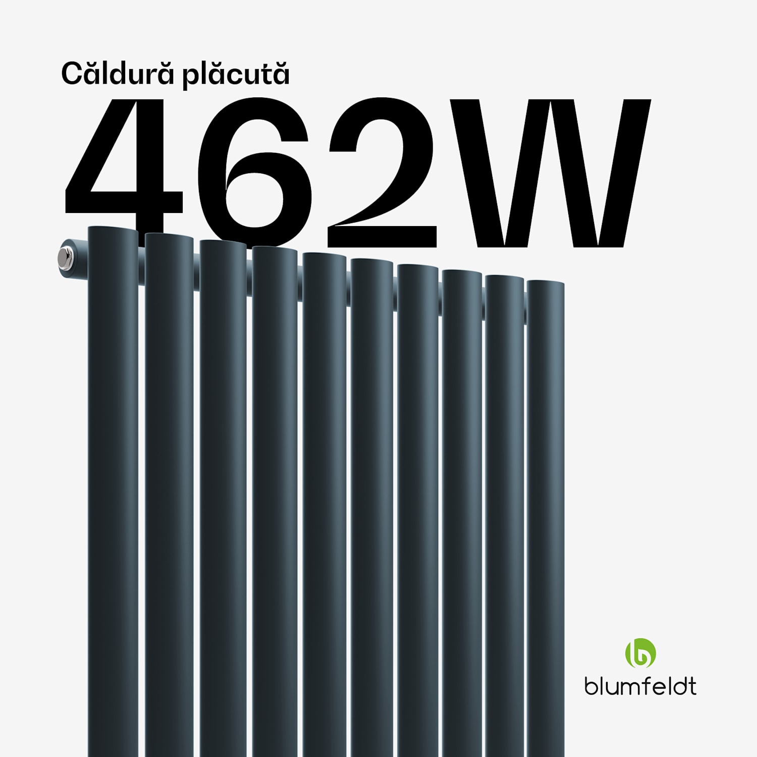 Tallheo radiator 60x60 462W Un rând | 60 x 60 cm | Antracit