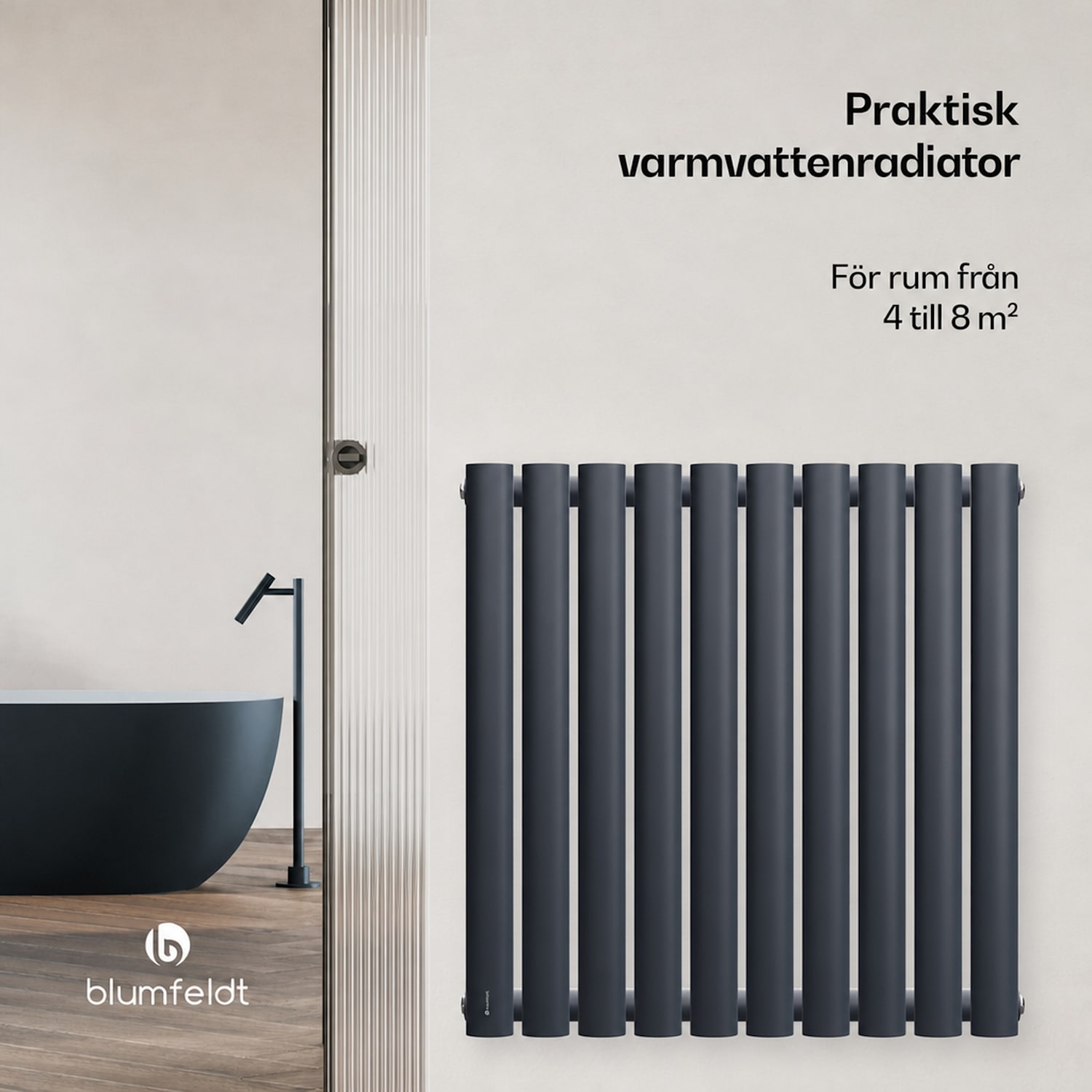 Blumfeldt Tallheo element 60x60 462W Single Layer | 60 x 60 cm | Antracit