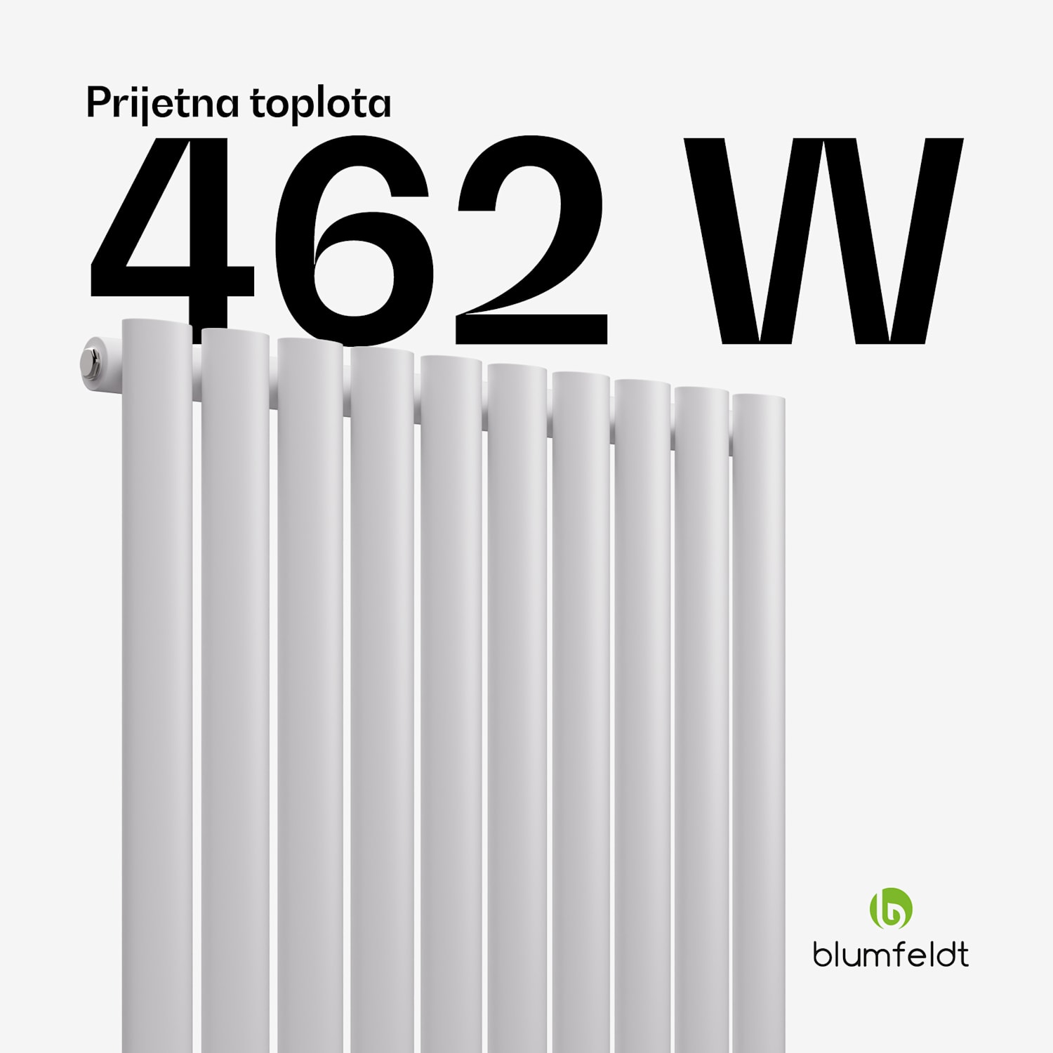 Radiator Tallheo 60x60 462V Ena vrsta | 60 x 60 cm | Bela