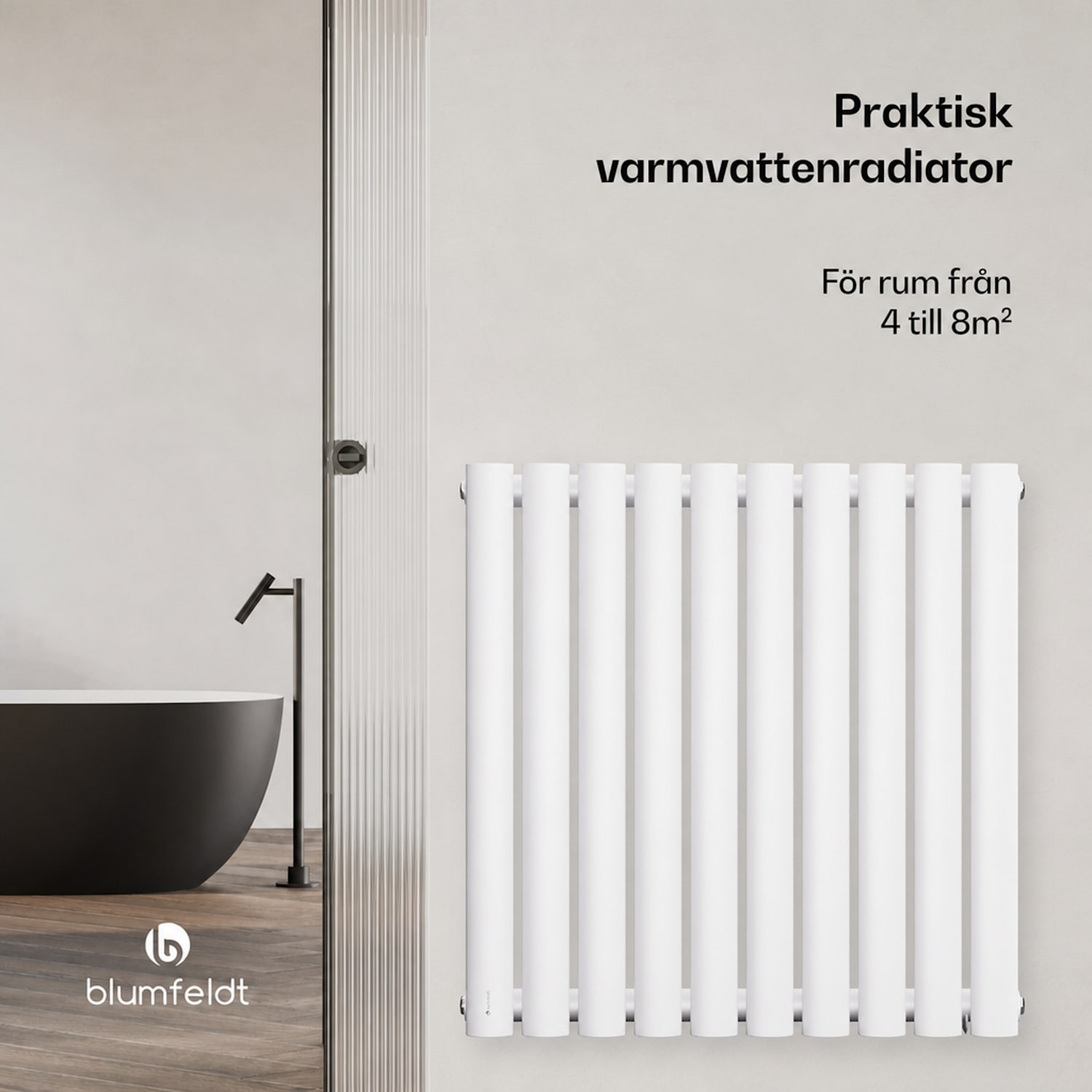 Blumfeldt Tallheo element 60x60 462W Single Layer | 60 x 60 cm | Vit