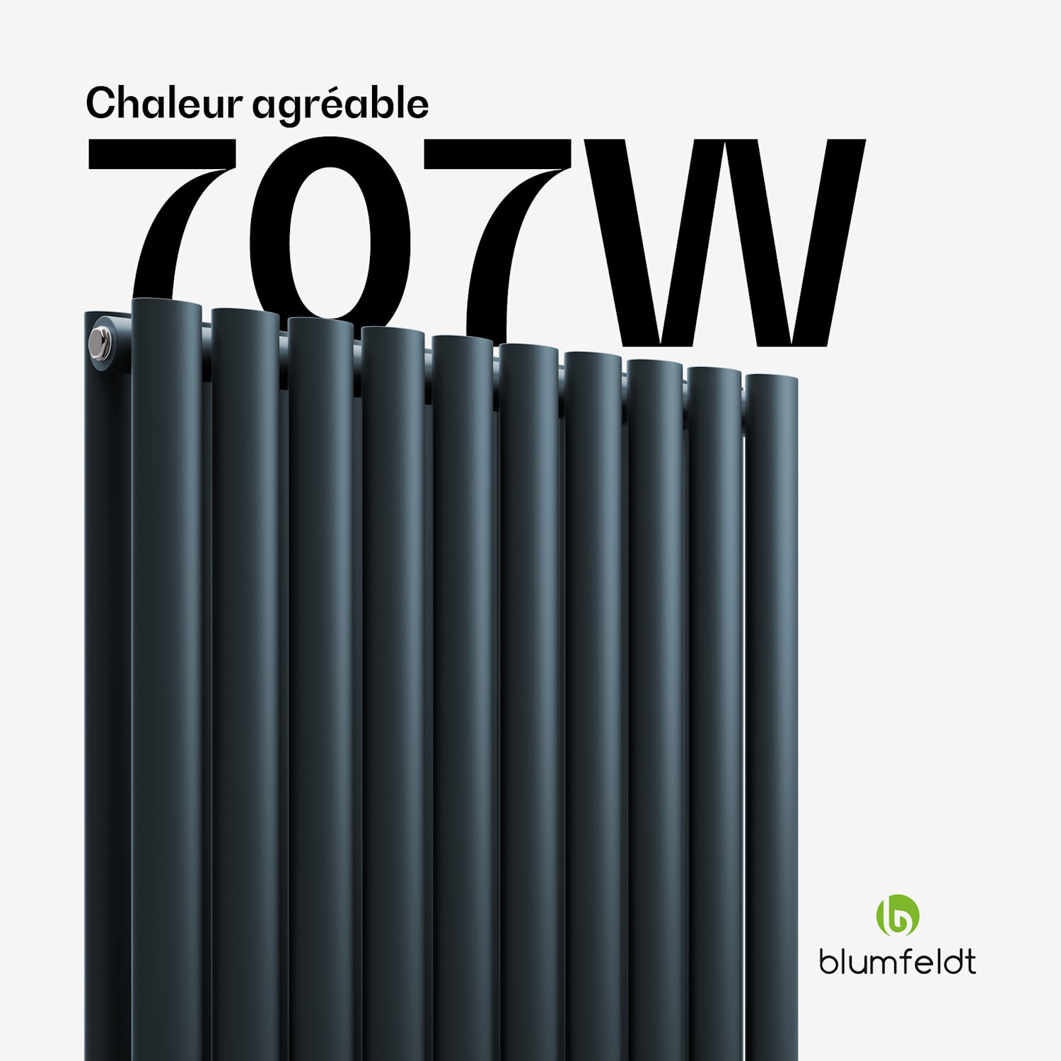 Blumfeldt Tallheo Radiateur 60 x 60 707 W Double Layer | 60 x 60 cm | Anthracite