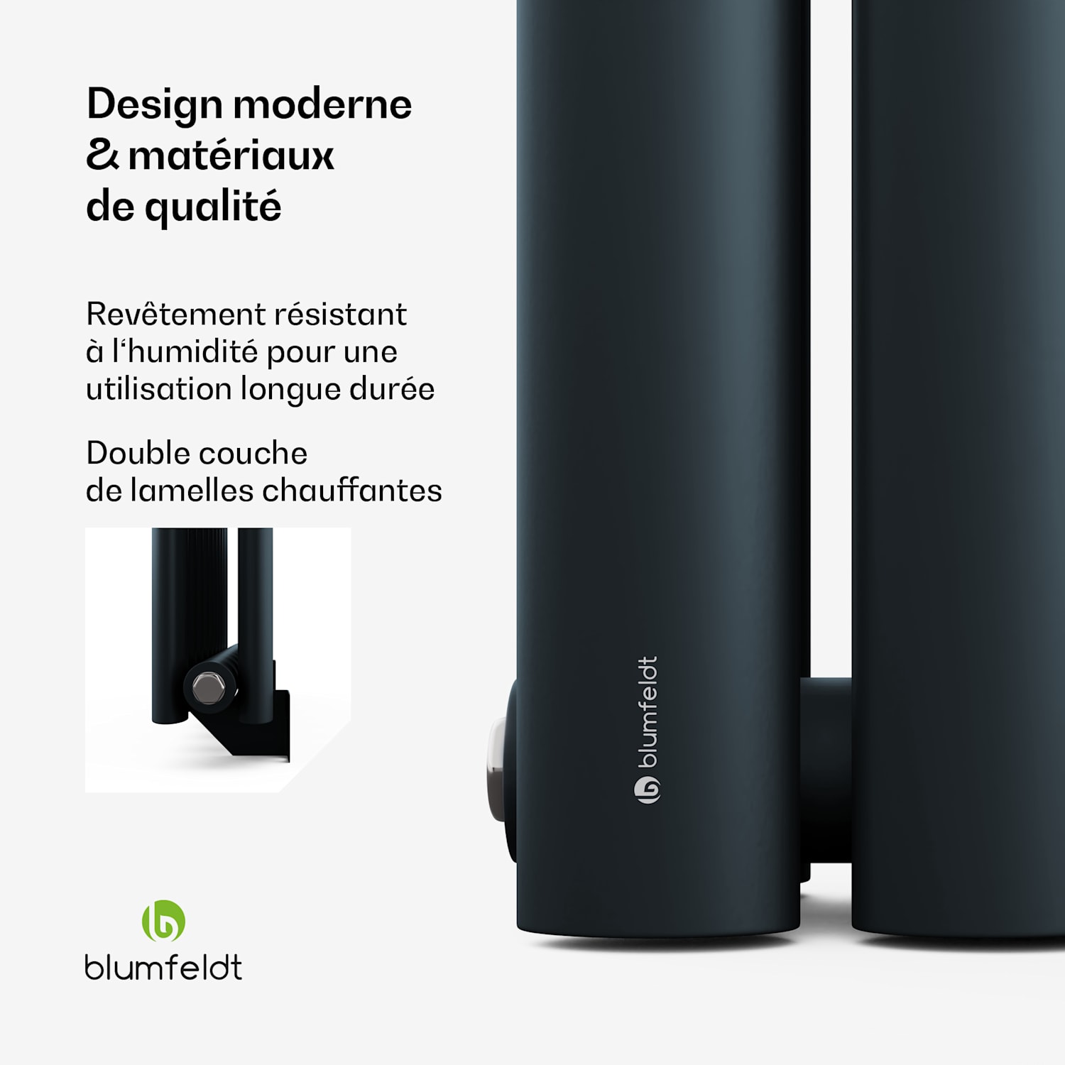 Blumfeldt Tallheo Radiateur 60 x 60 707 W Double Layer | 60 x 60 cm | Anthracite