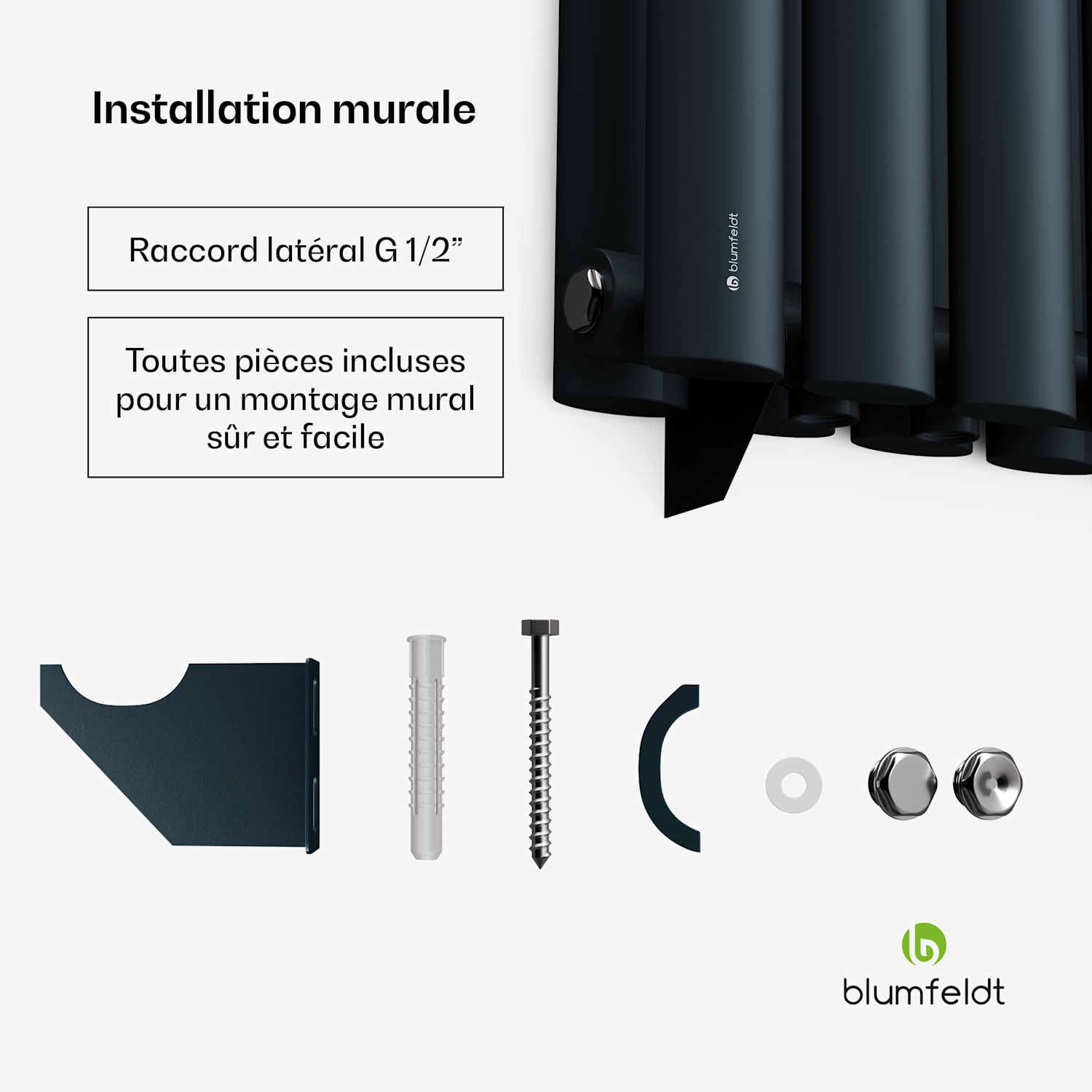 Blumfeldt Tallheo Radiateur 60 x 60 707 W Double Layer | 60 x 60 cm | Anthracite
