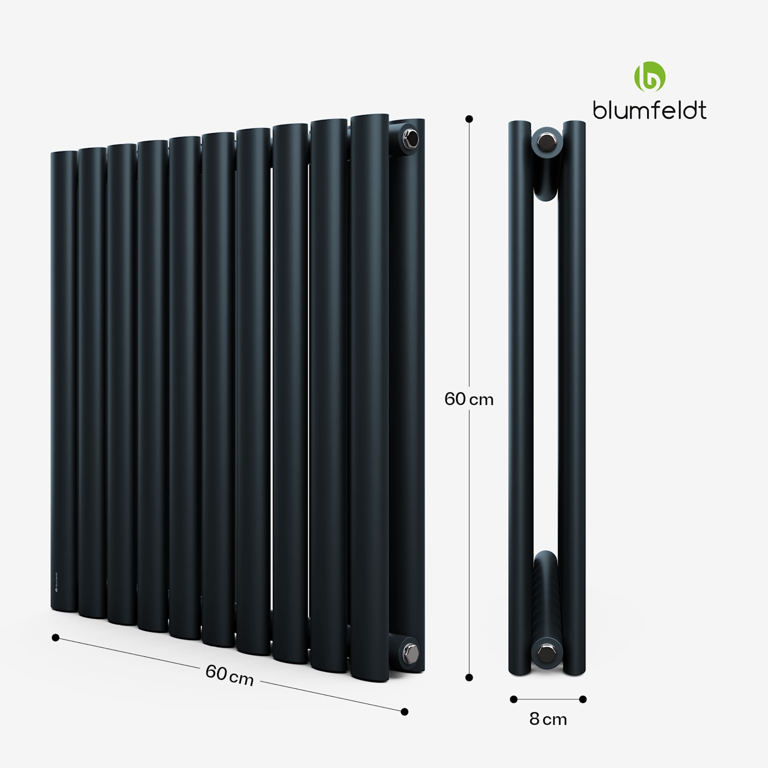 Radiador Blumfeldt Tallheo 60x60 707 W Double Layer | 60 x 60 cm | Antracite