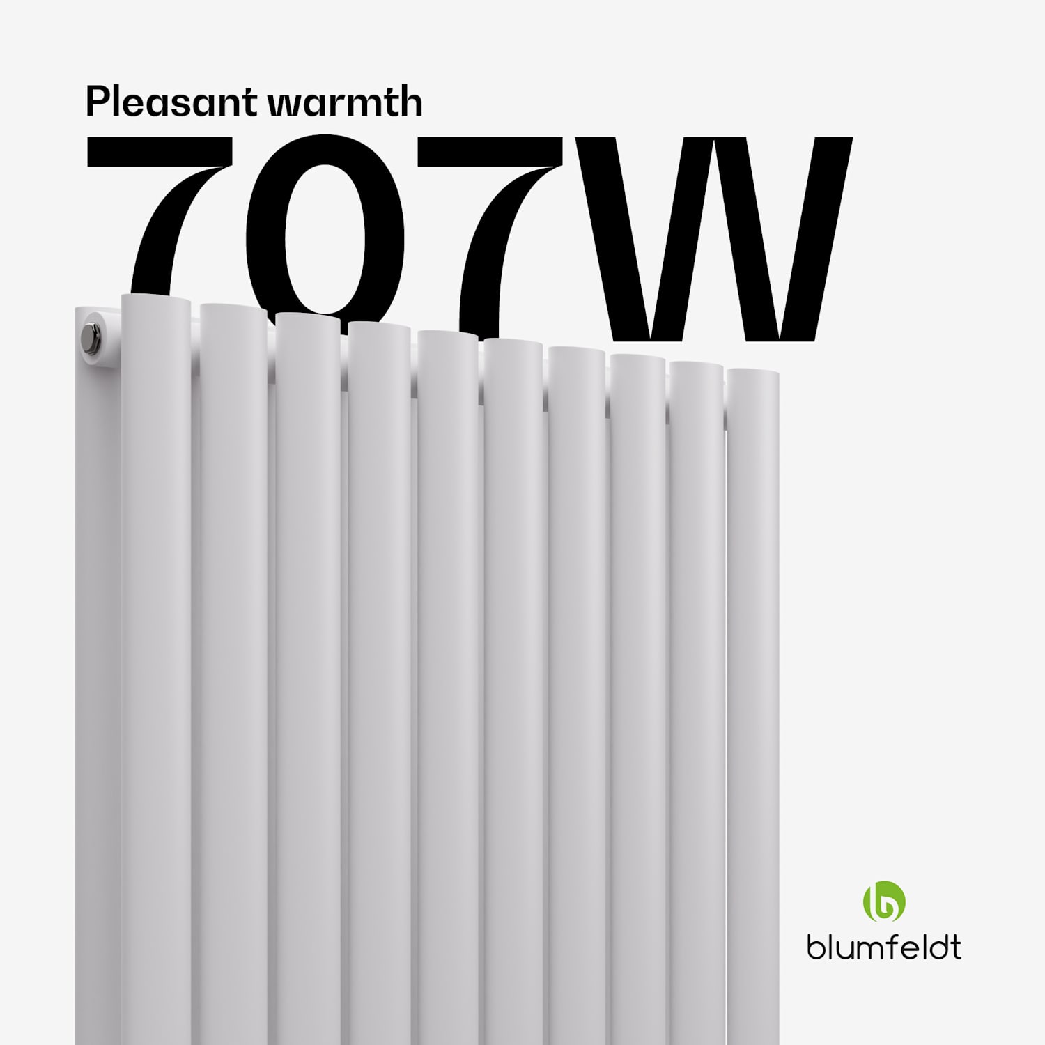 Blumfeldt Tallheo lämpöpatteri 60 x 60 707 W Double Layer | 60 x 60 cm | Valkoinen