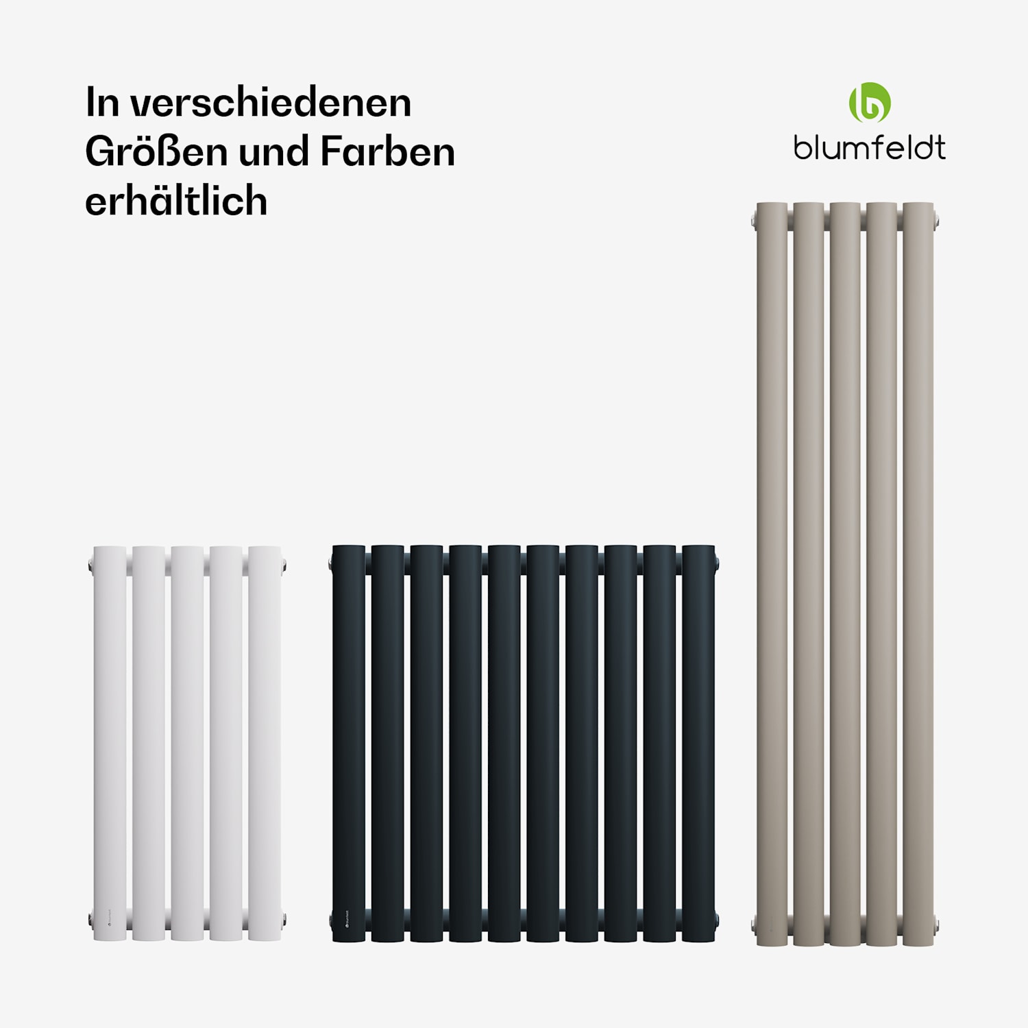 Blumfeldt Tallheo Heizkörper 120x30 420W Single Layer | 120 x 30 cm | Weiß