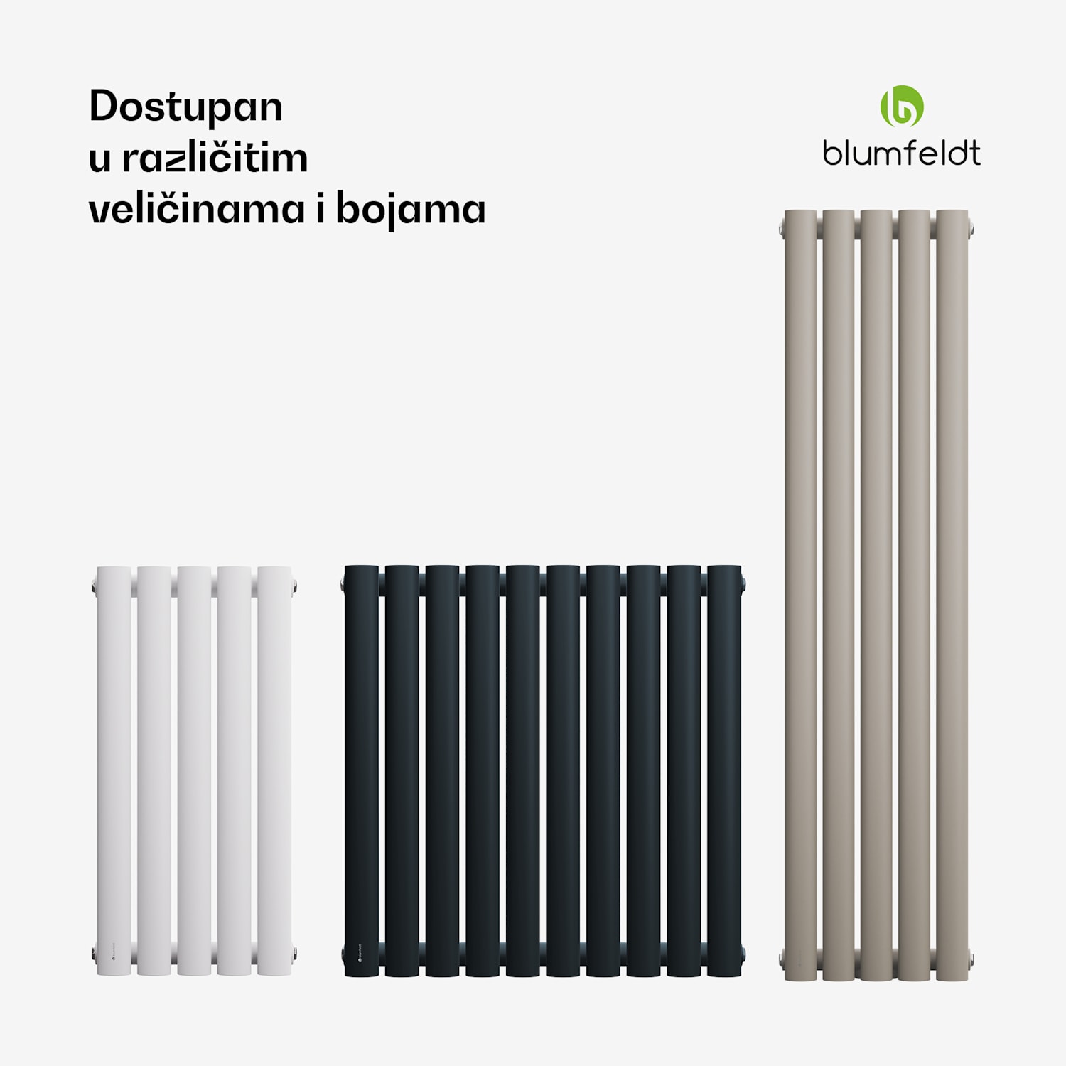 Tallheo radijator 120x30 420W Jedan red | 120 x 30 cm | Bijela