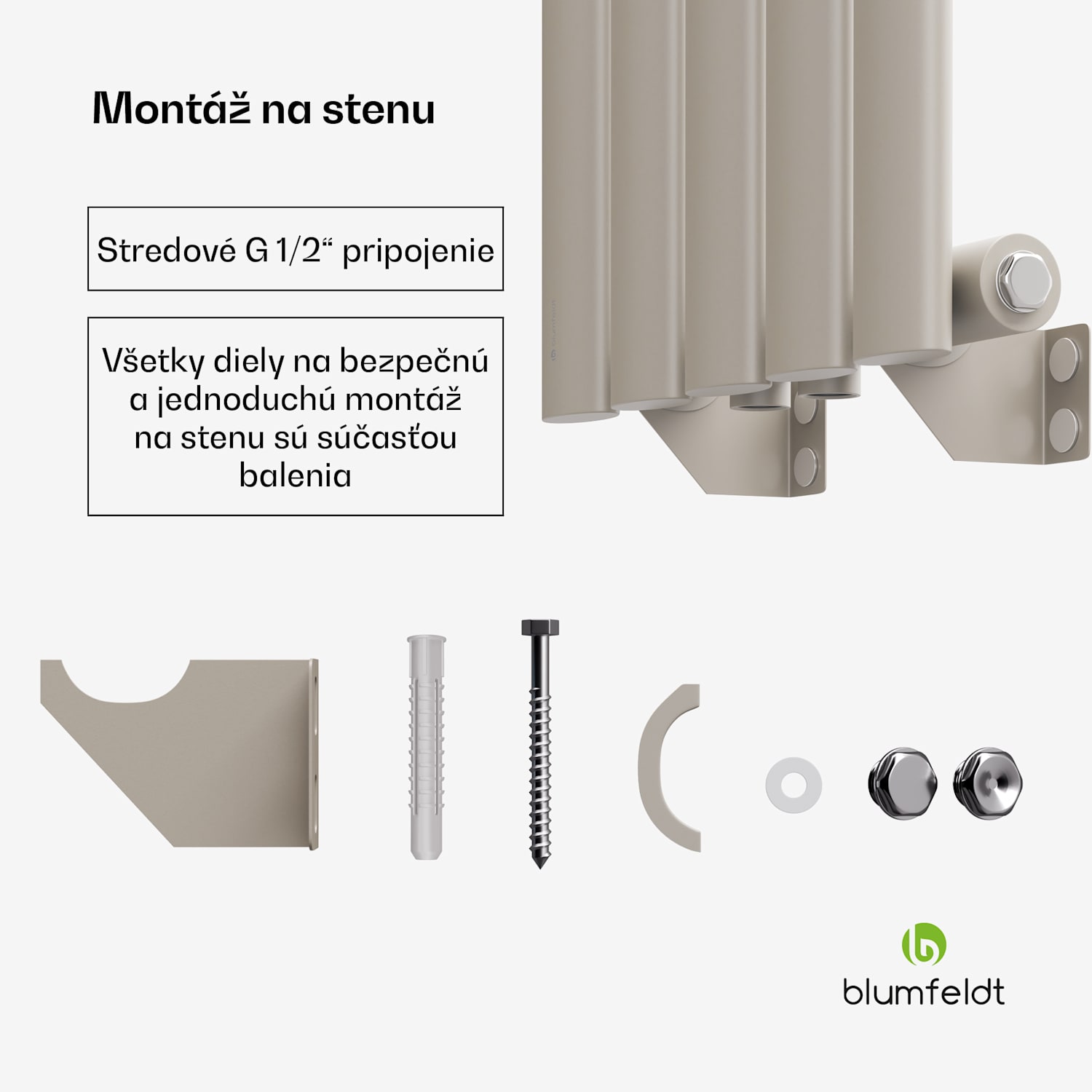 Tallheo radiátor 120x30 420W Jeden rad | 120 x 30 cm | Piesok