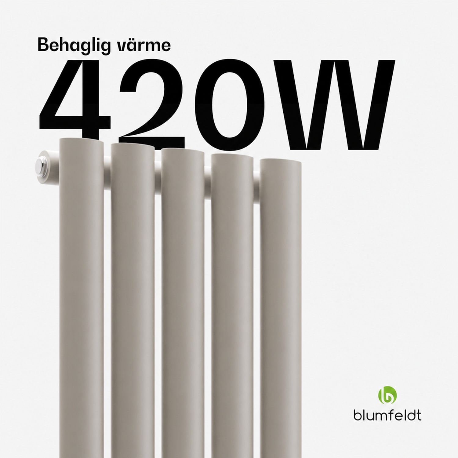Blumfeldt Tallheo element 120x30 420W Single Layer | 120 x 30 cm | Sand