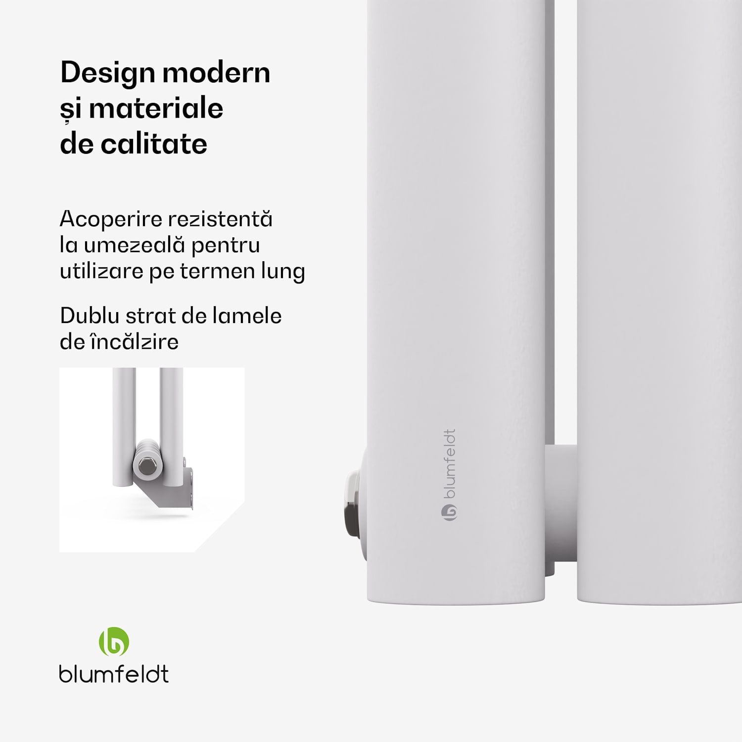 Tallheo radiator 120x30 620W Două rânduri | 120 x 30 cm | Alb