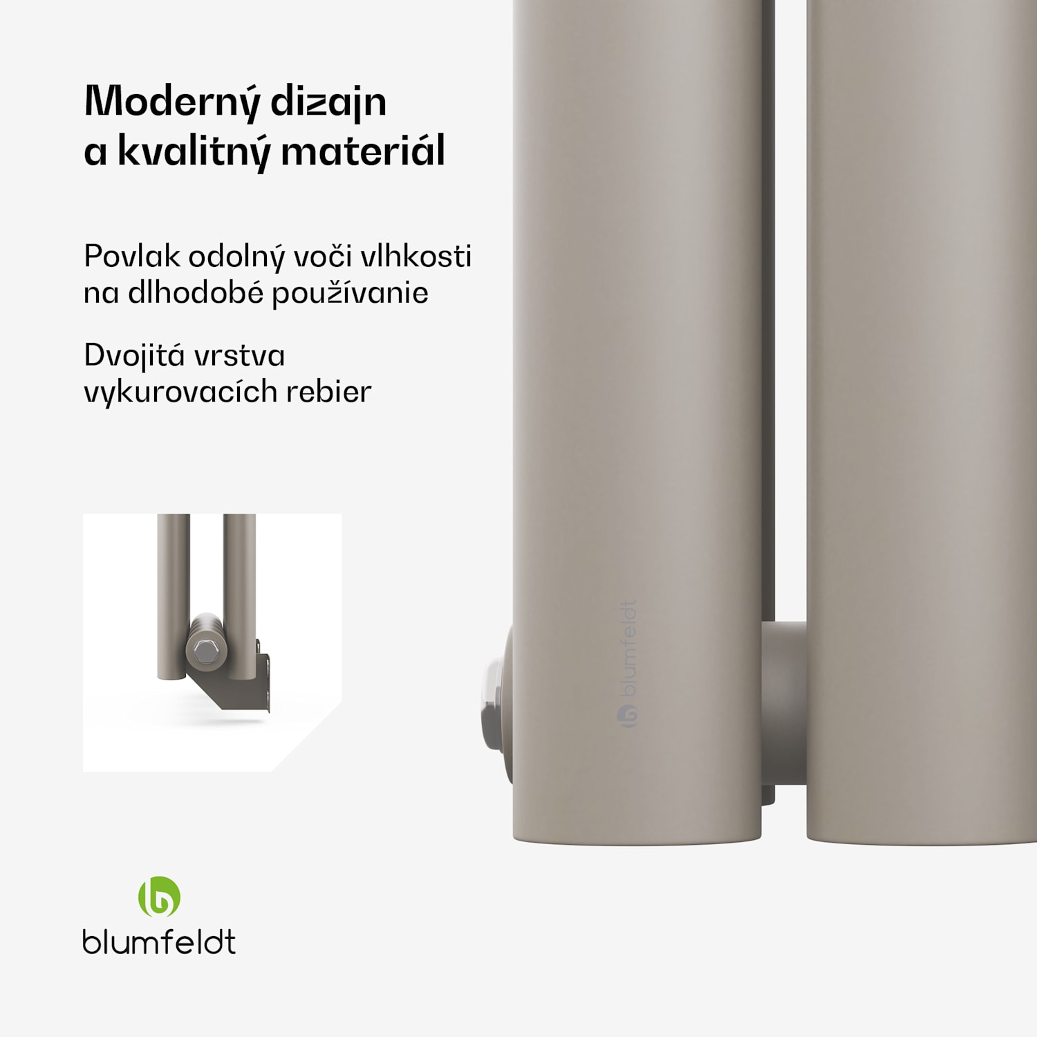 Tallheo radiátor 120x30 620W Dva rady | 120 x 30 cm | Piesok