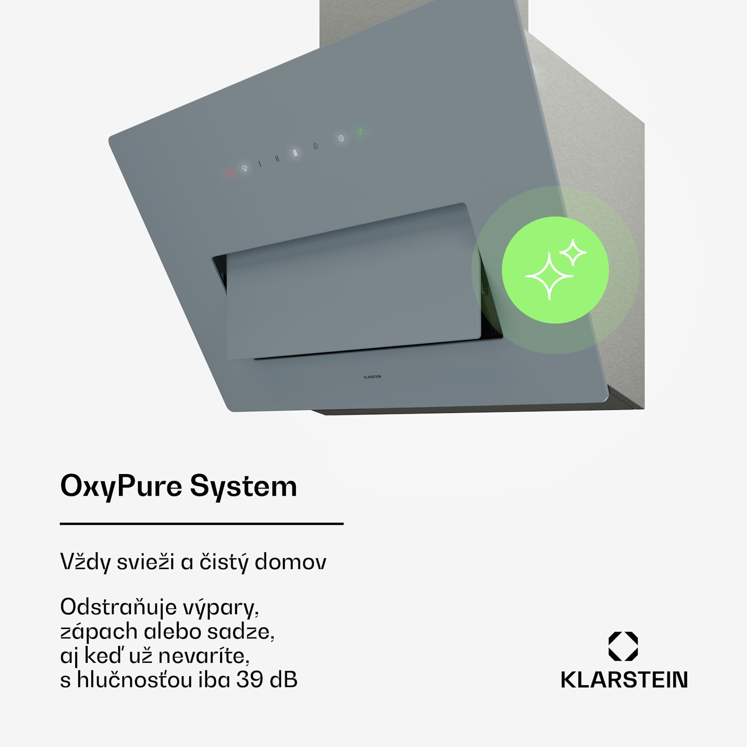 SleekAir digestor, A+++, 717 m³/h, dotykové ovládanie, LED, 60 cm 60 cm | Nehrdzavejúca oceľ